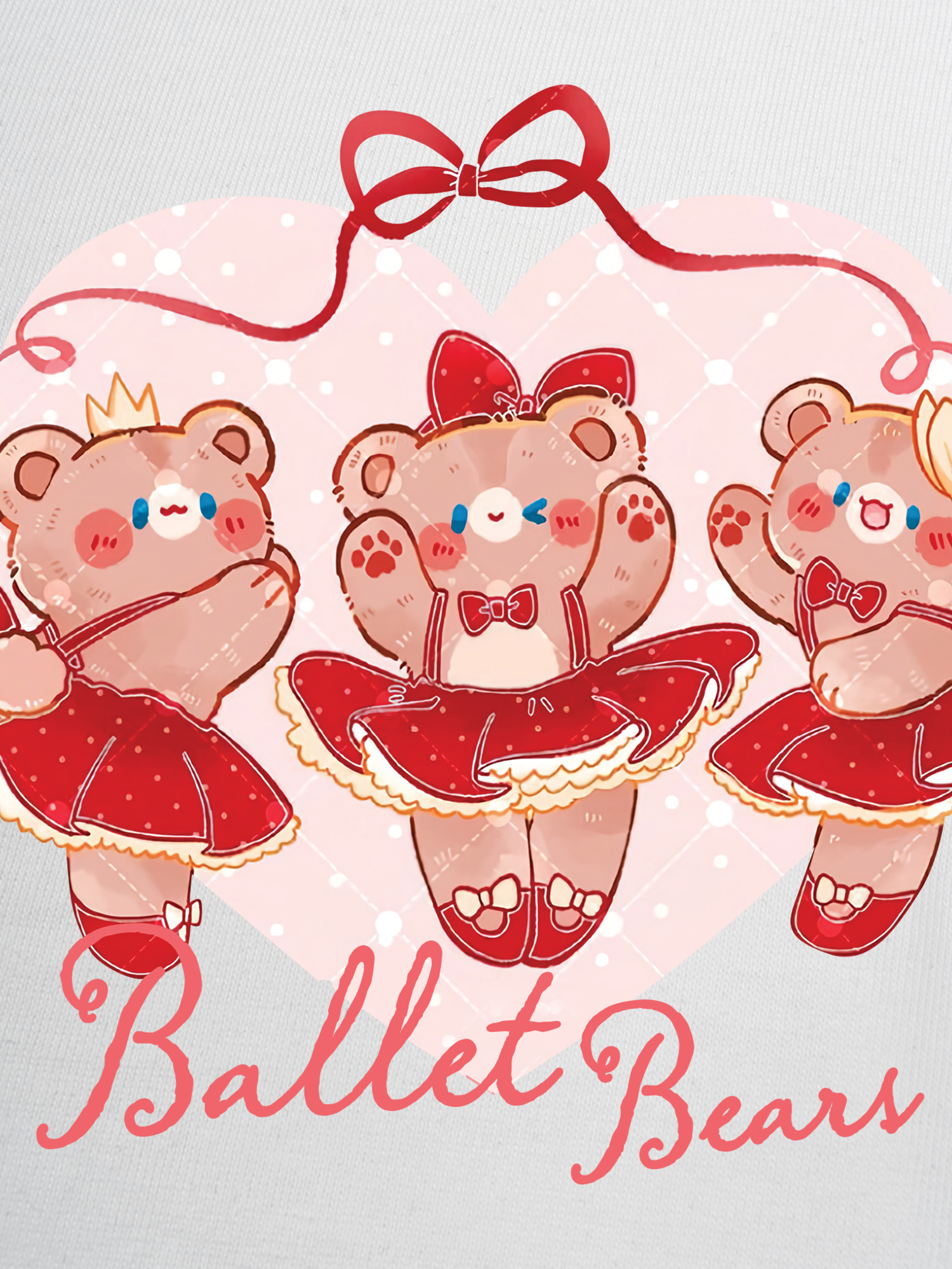 Áo Thun Ringer Relaxed Fit Ballet Bears