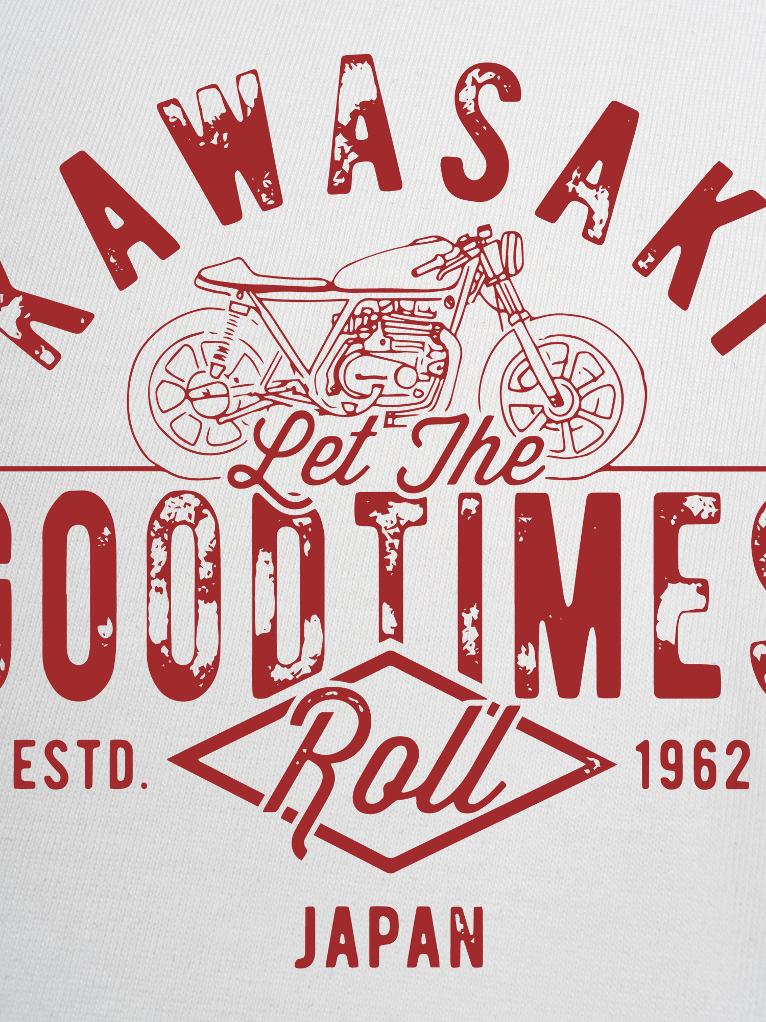 Áo Thun Ringer Relaxed Fit Kawasaki Let The Good Times