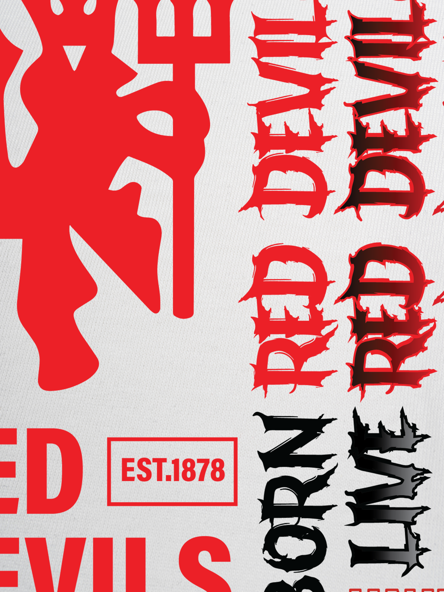 Áo Thun Ringer Relaxed Fit Red Devils EST 1878