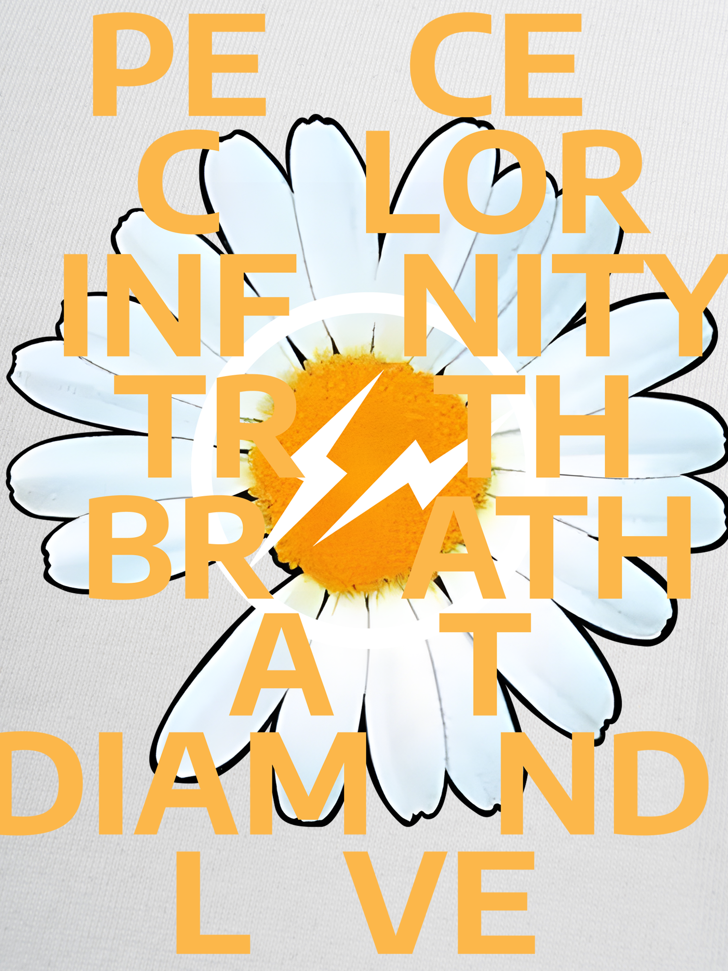 Áo Thun Ringer Relaxed Fit Floral Peace Color Love