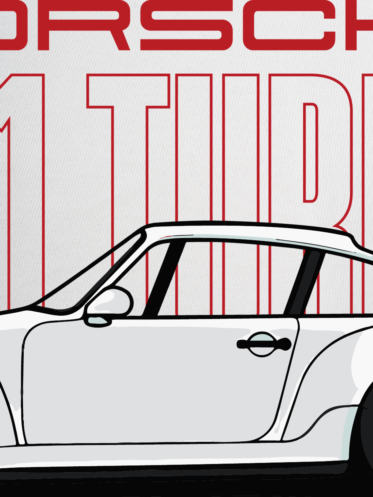 Áo Thun Ringer Relaxed Fit Porsche 911 Turbo