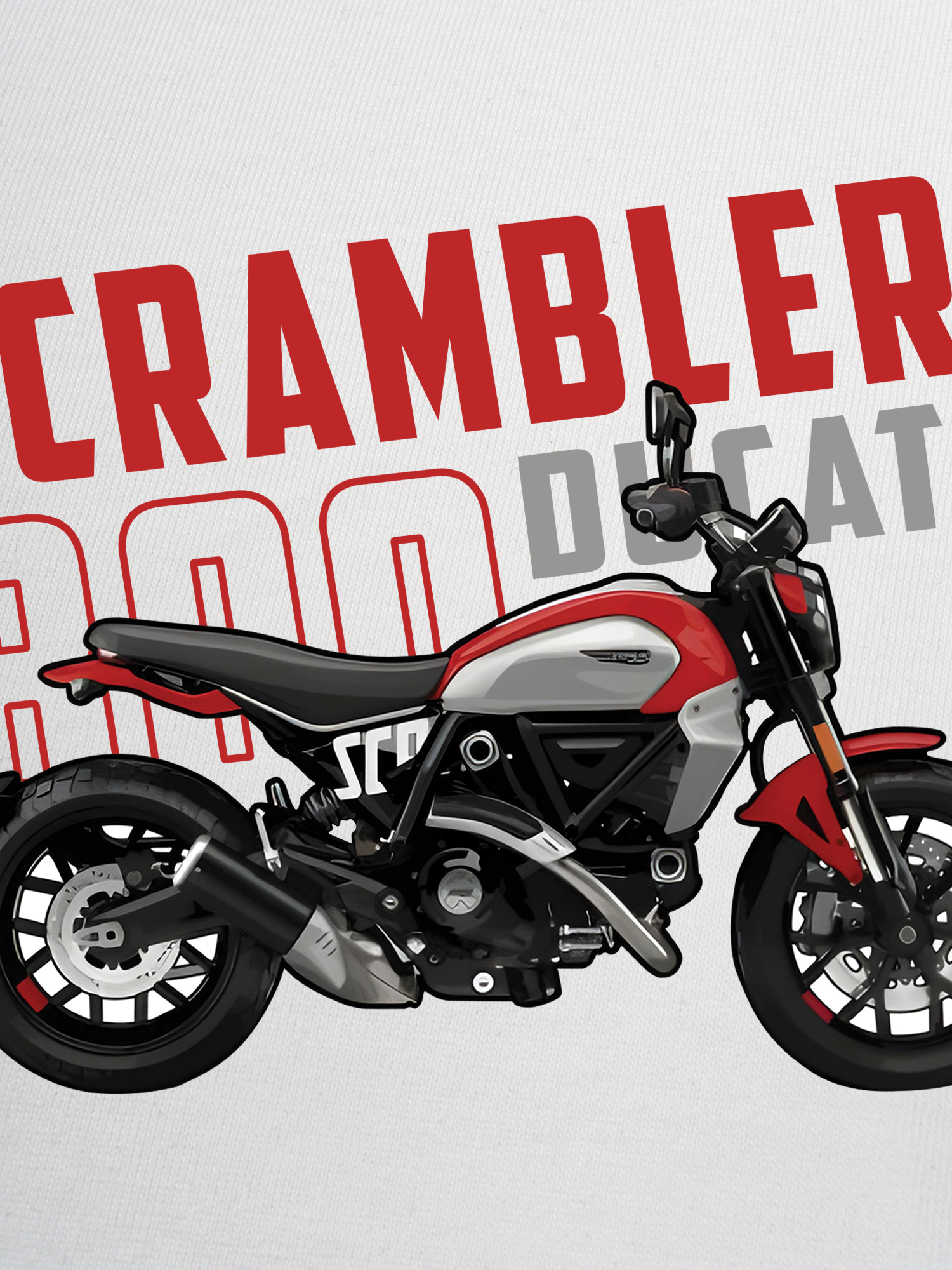 Áo Thun Ringer Relaxed Fit Scrambler 800 ducati
