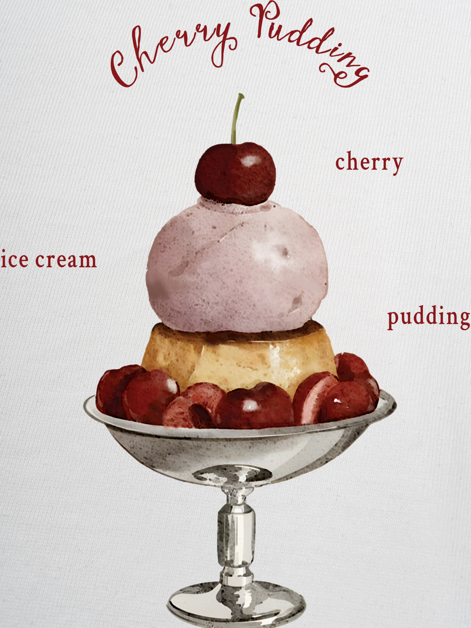 Áo Thun Ringer Relaxed Fit Tropical Cherry Pudding