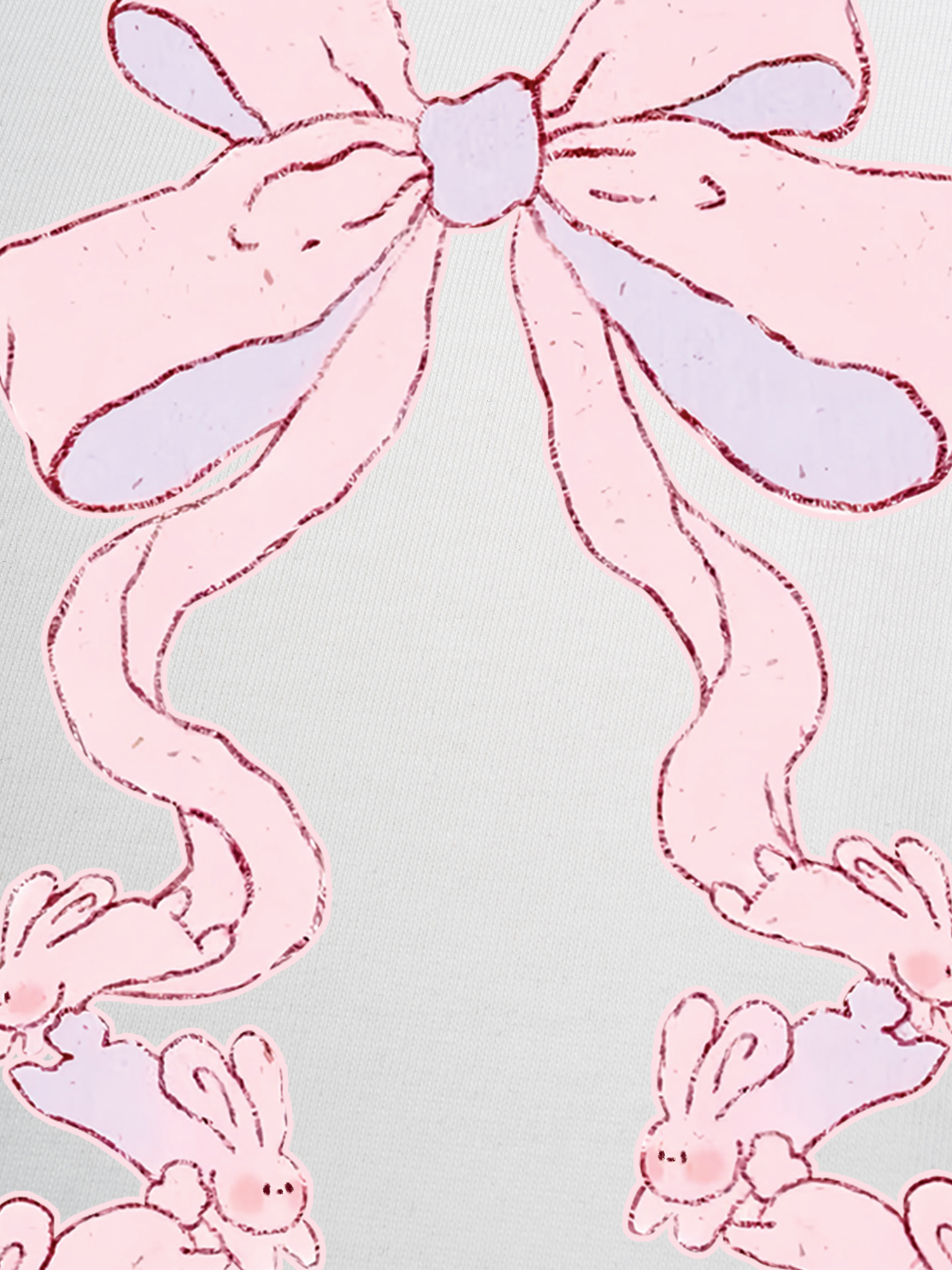 Áo Thun Ringer Relaxed Fit Rabbit Ribbon