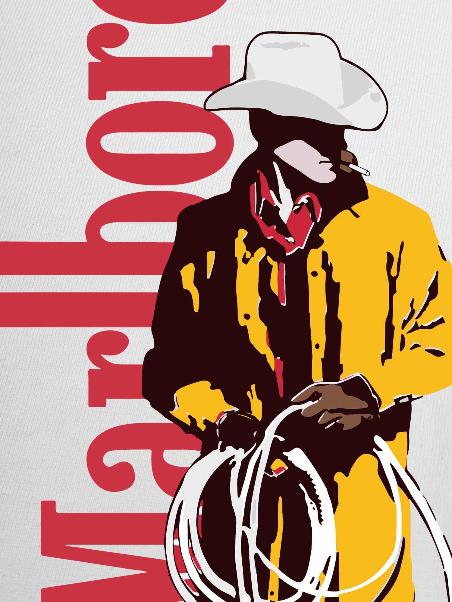 Áo Thun Ringer Relaxed Fit Marlboro Golden Cow Boy