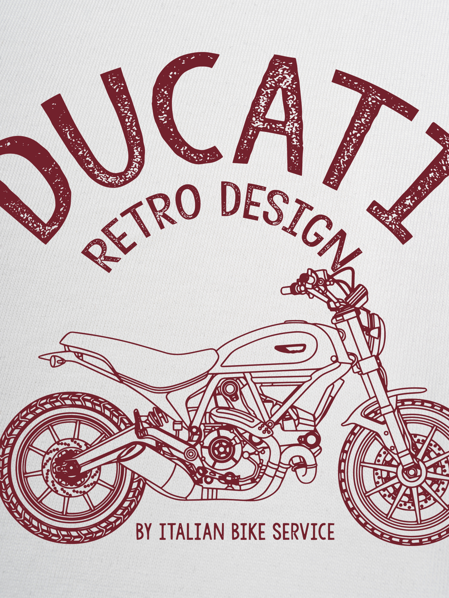 Áo Thun Ringer Relaxed Fit Ducati Vintage Vibes