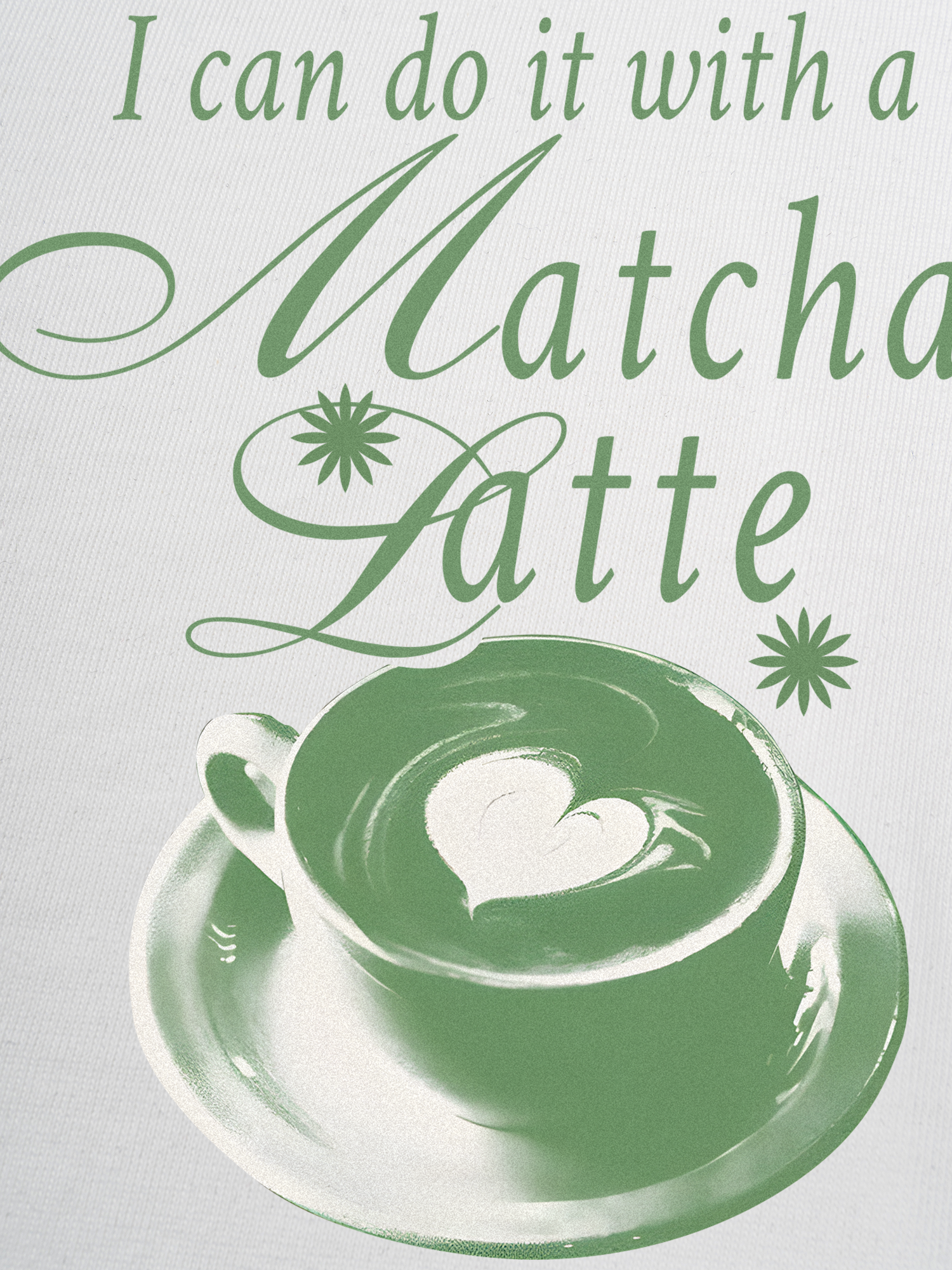 Áo Thun Ringer Relaxed Fit I Can Do It With A Matcha Latte