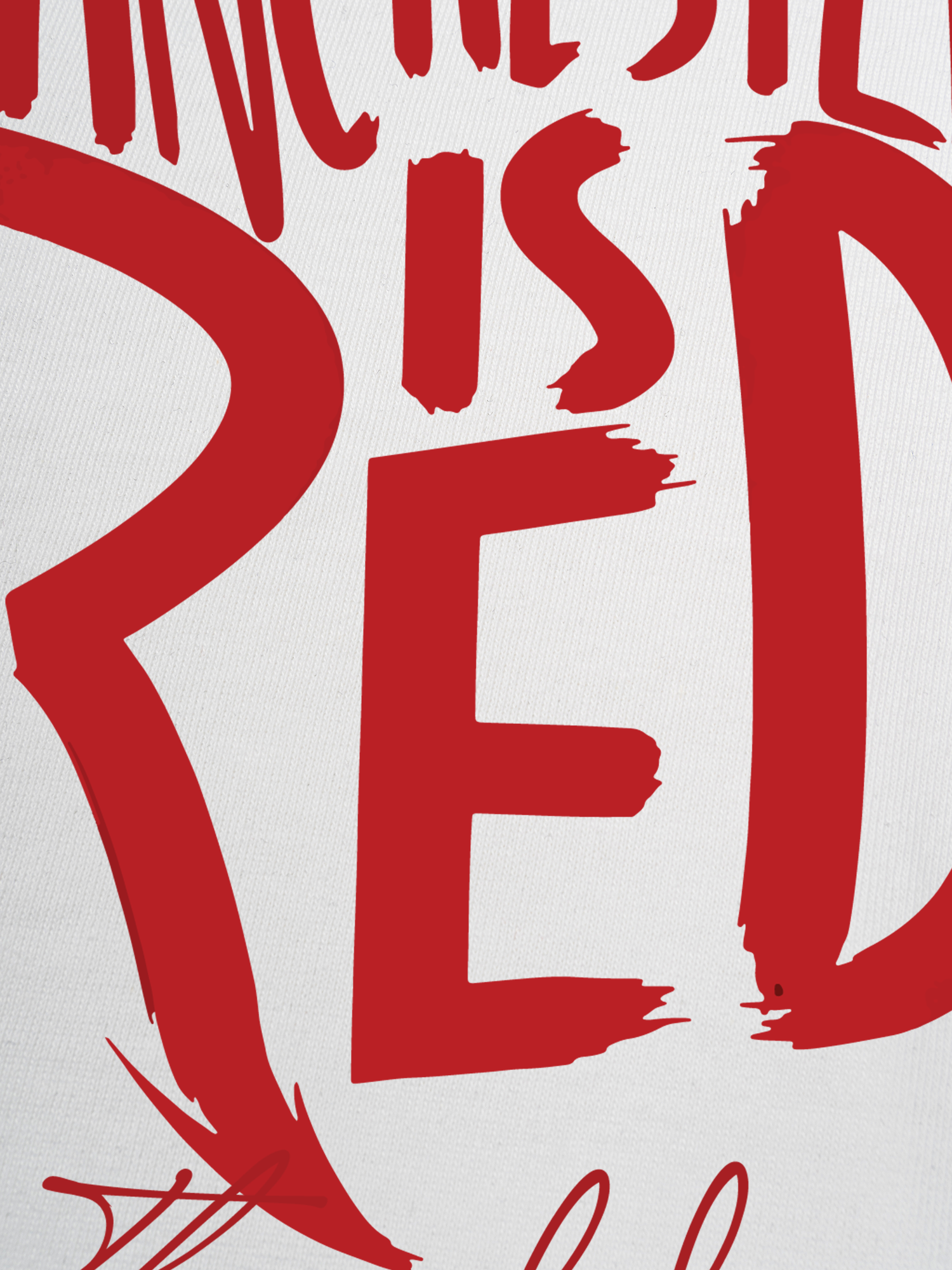 Áo Thun Ringer Relaxed Fit Manchester is Red