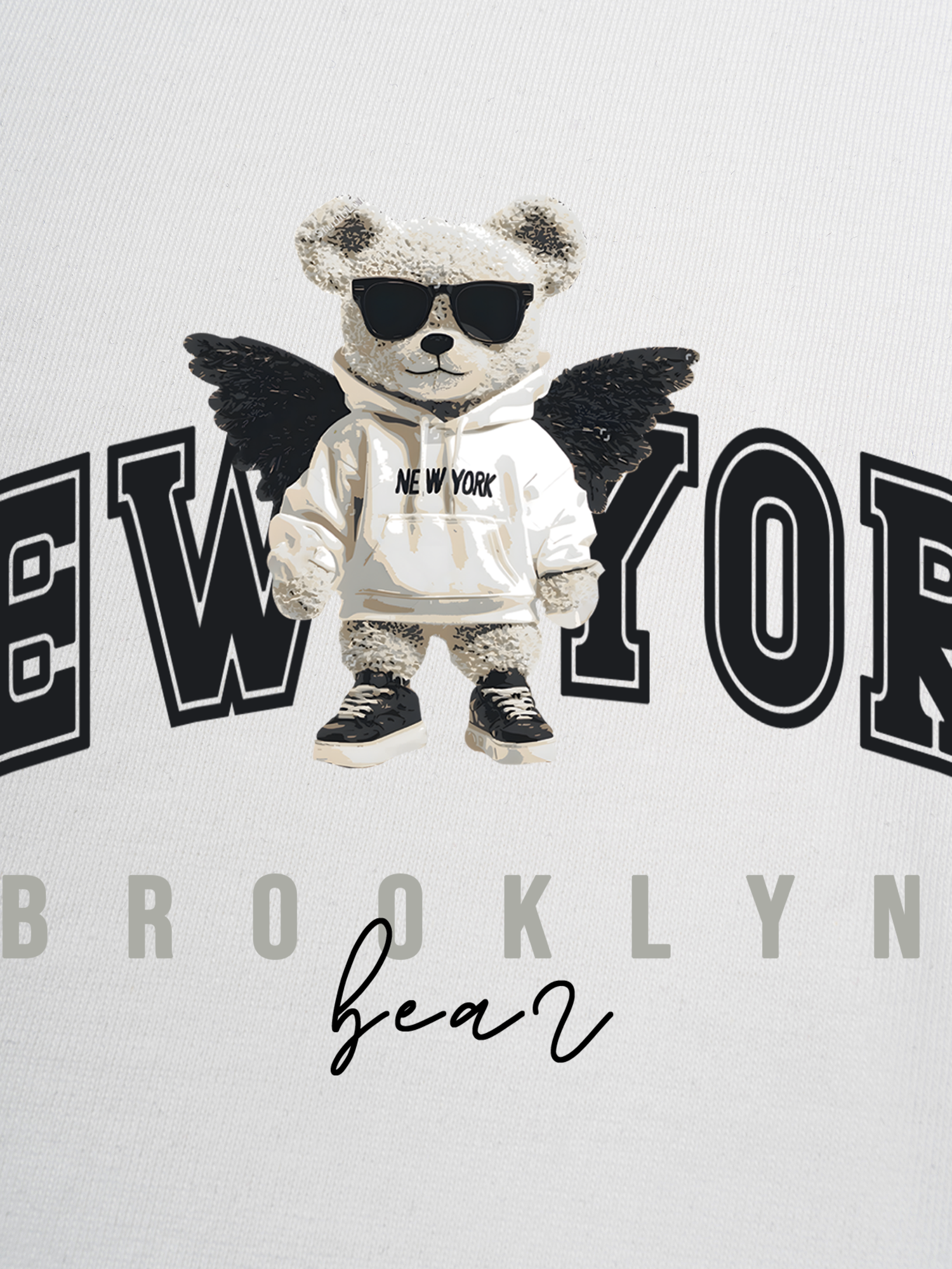 Áo Thun Ringer Relaxed Fit City New York Bear