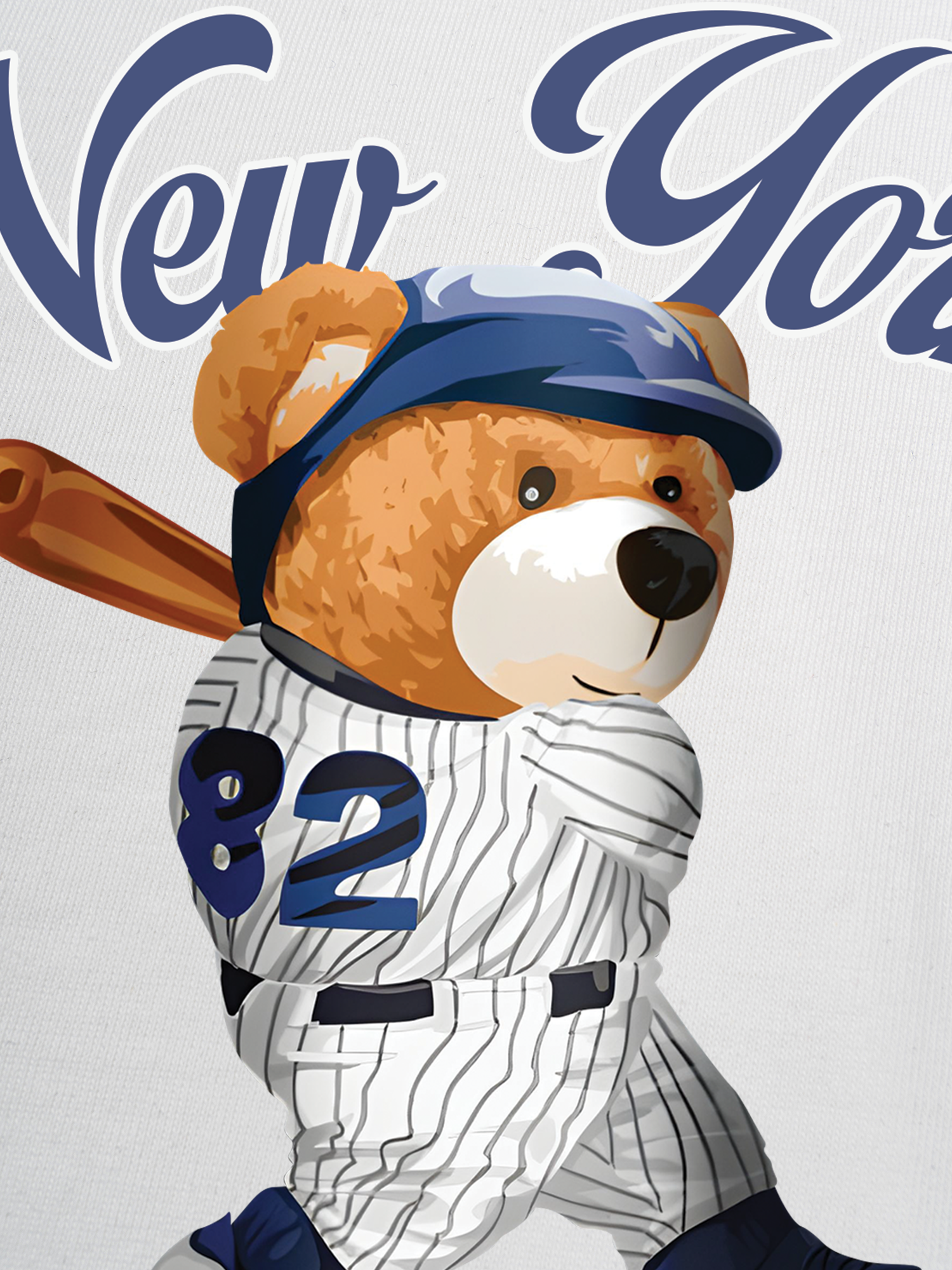 Áo Thun Ringer Relaxed Fit New York Baseball