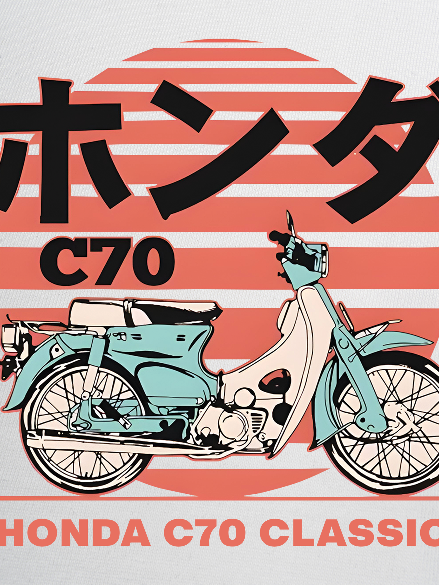 Áo Thun Ringer Relaxed Fit Honda C70 CLASSIC