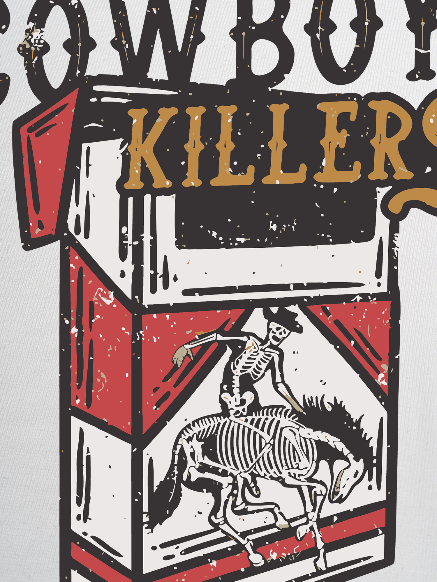 Áo Thun Ringer Relaxed Fit Marlboro C Pack Cowboy Killers