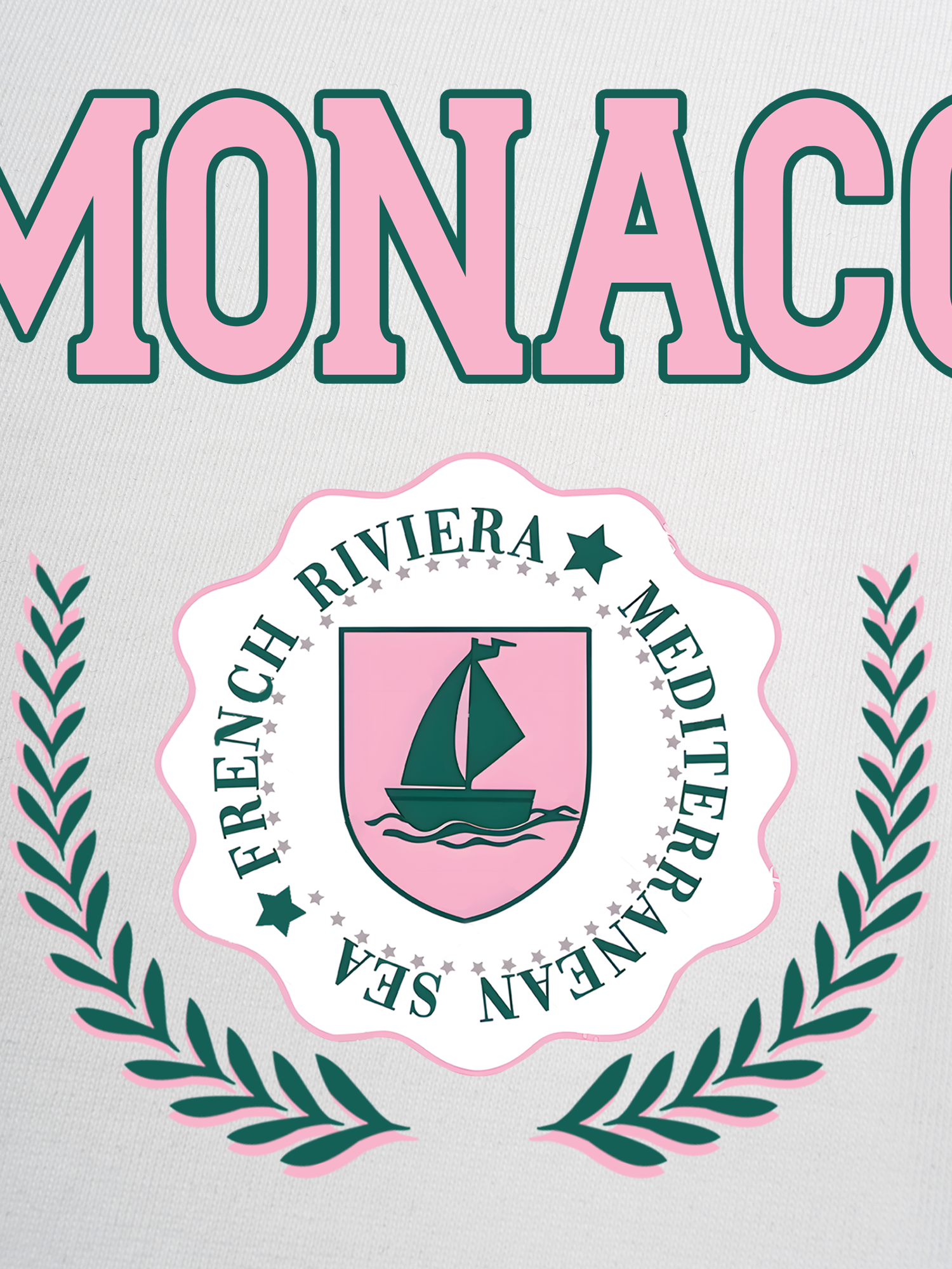 Áo Thun Ringer Relaxed Fit City Pink Monaco