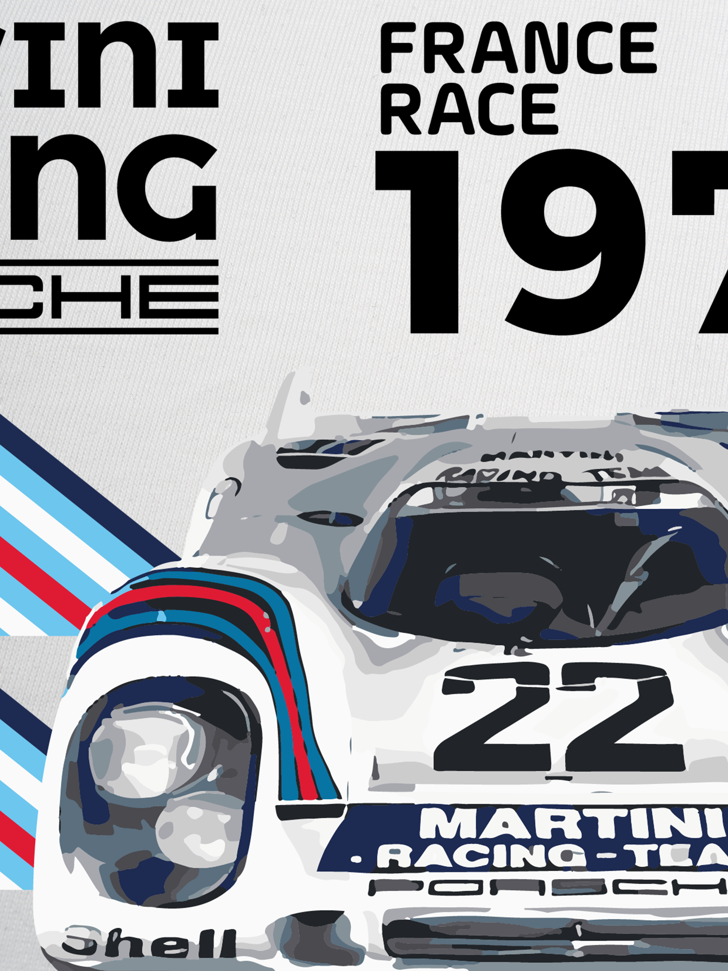 Áo Thun Ringer Relaxed Fit Porsche France Race 1971