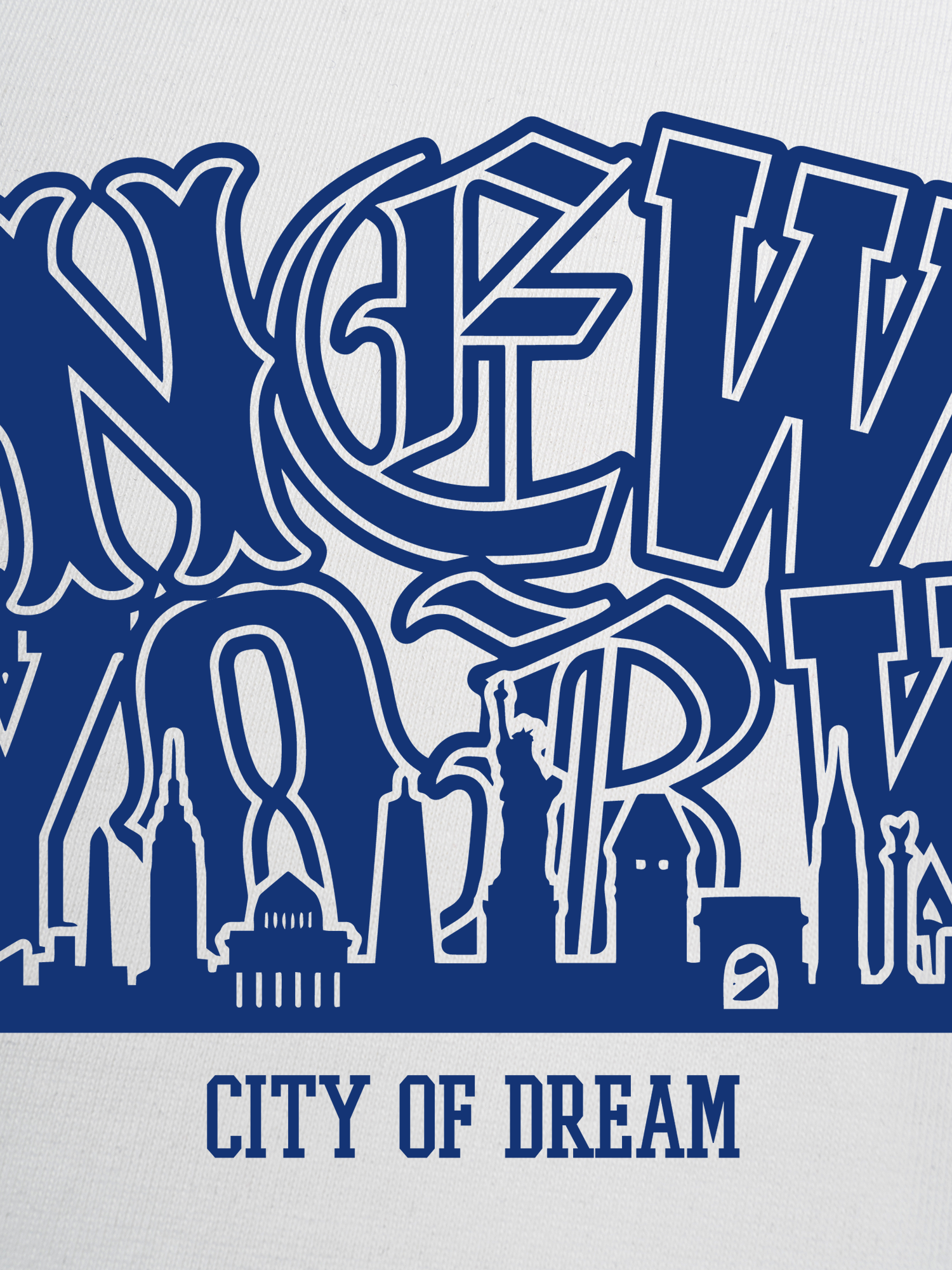 Áo Thun Ringer Relaxed Fit USA City Of Dream