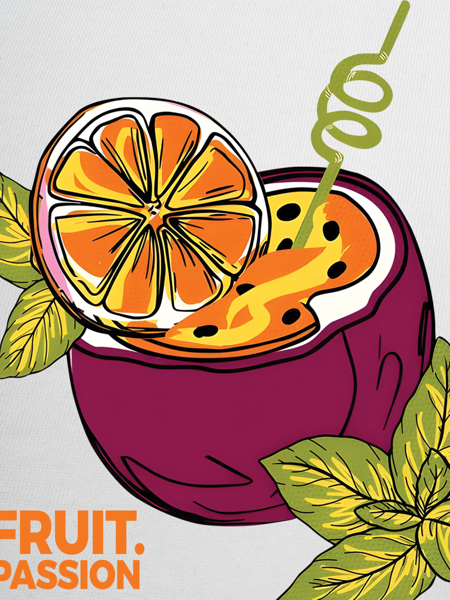 Áo Thun Ringer Relaxed Fit Tropical Passion Fruit