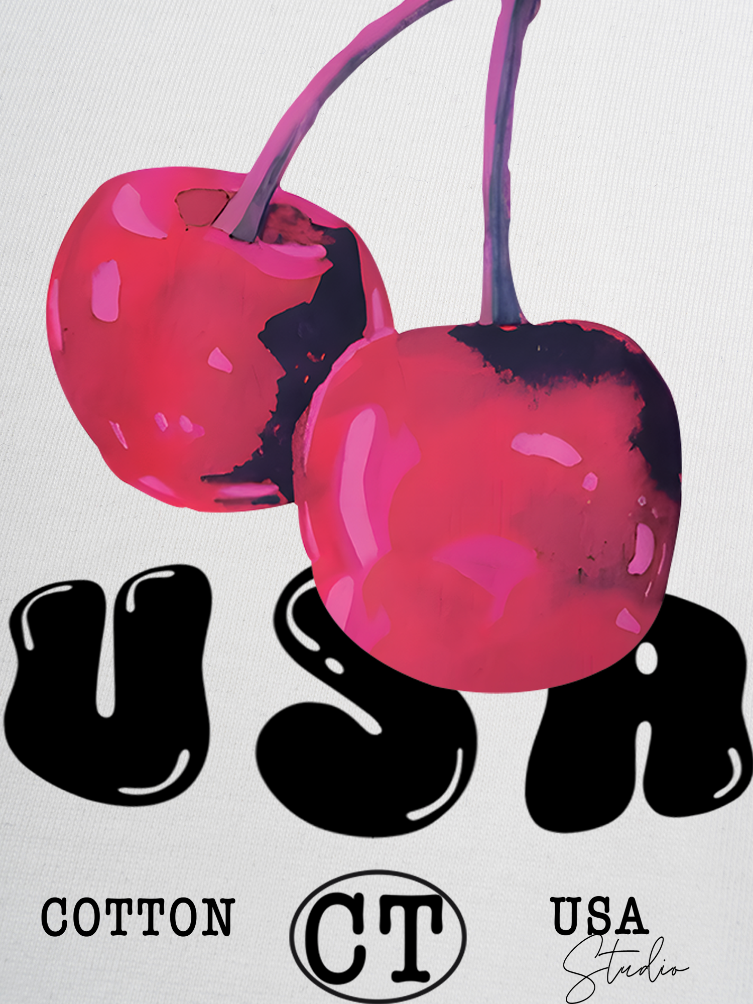 Áo Thun Ringer Relaxed Fit Tropical Purple Cherry