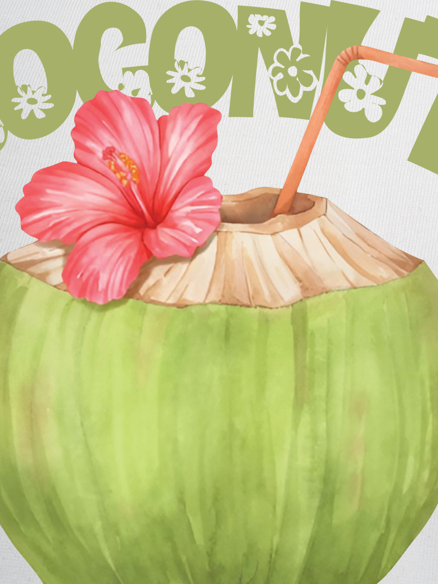 Áo Thun Ringer Relaxed Fit Tropical Coconut