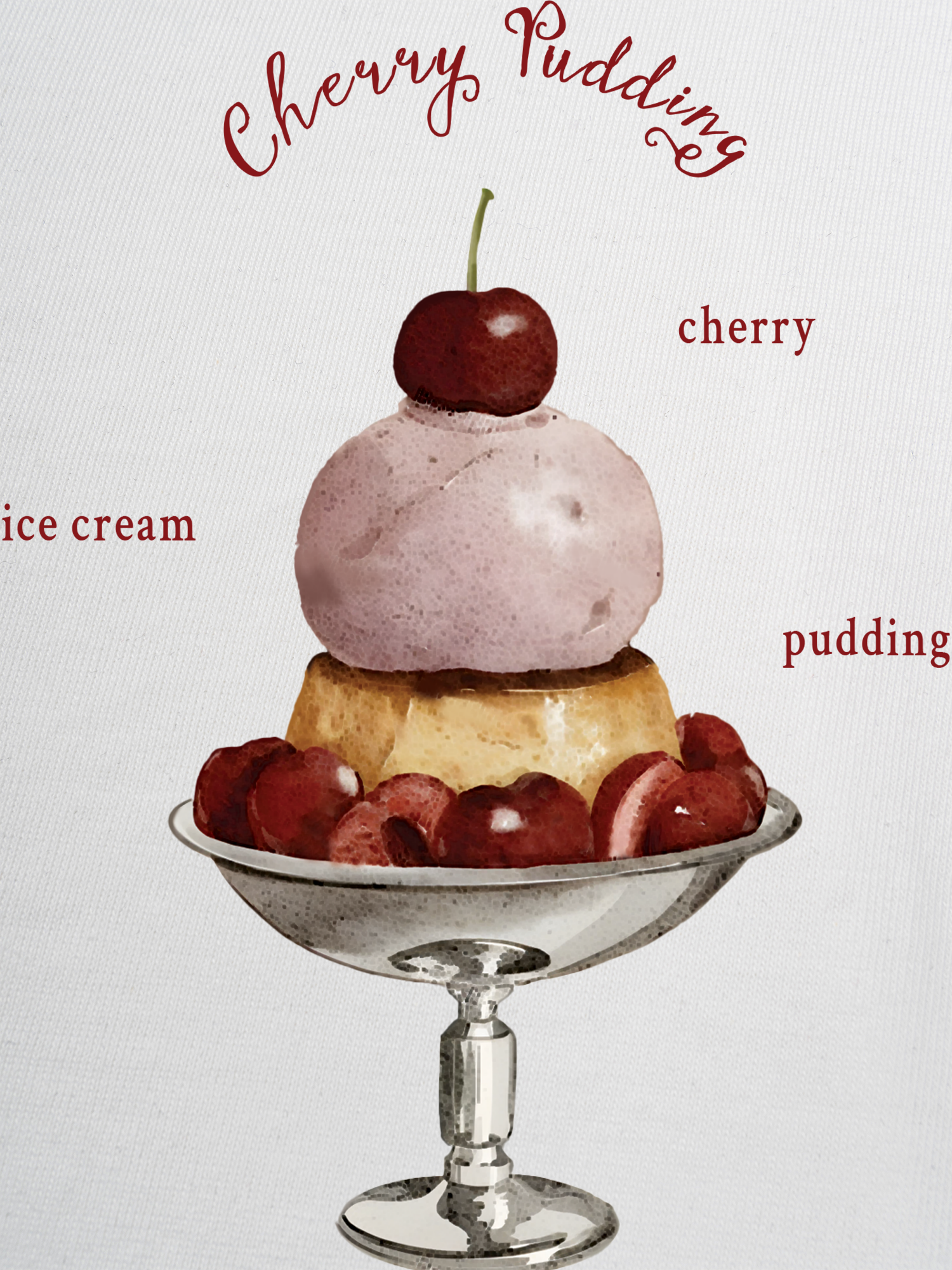 Áo Thun Ringer Relaxed Fit Tropical Cherry Pudding