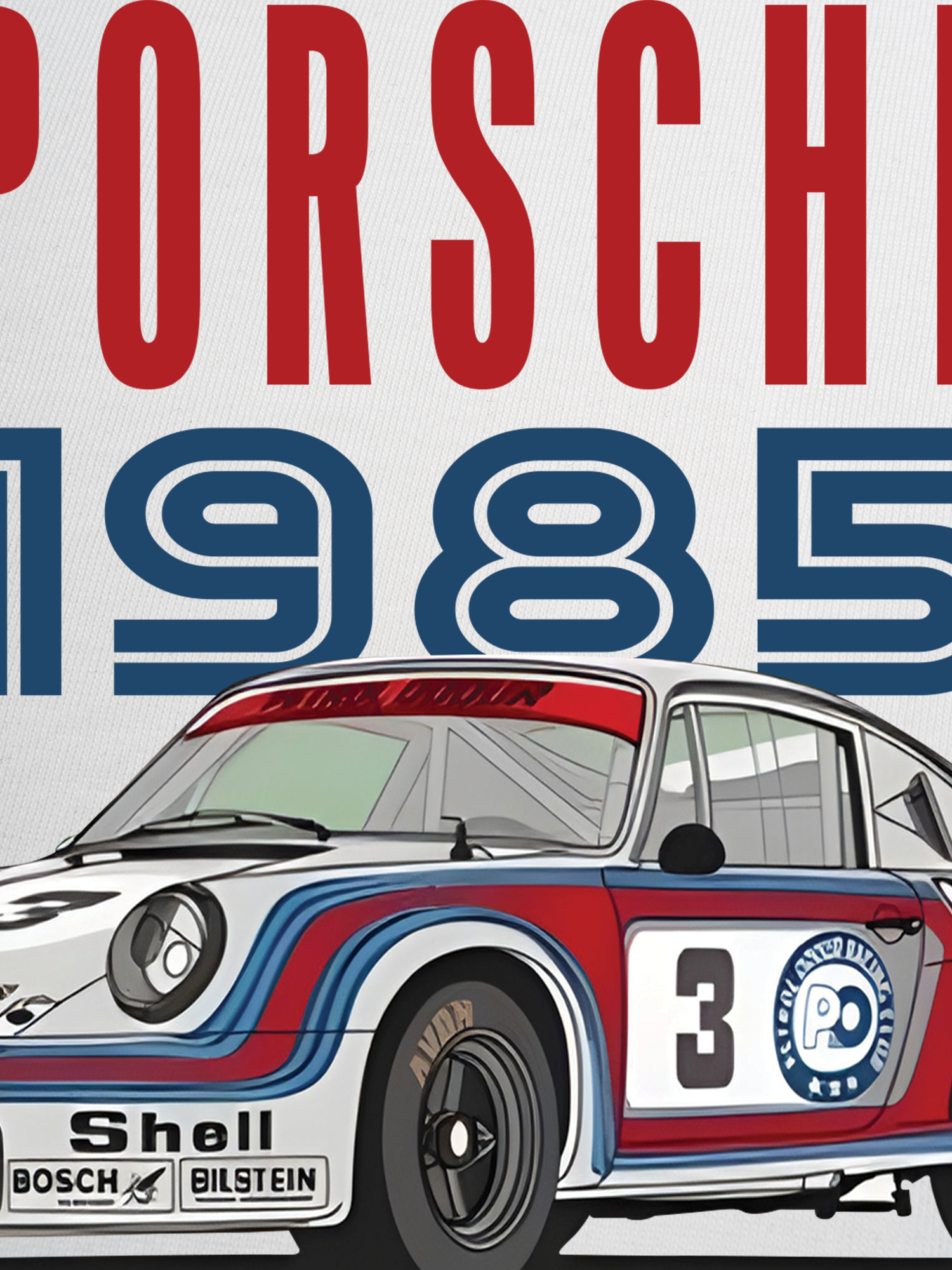 Áo Thun Ringer Relaxed Fit Porsche 1985