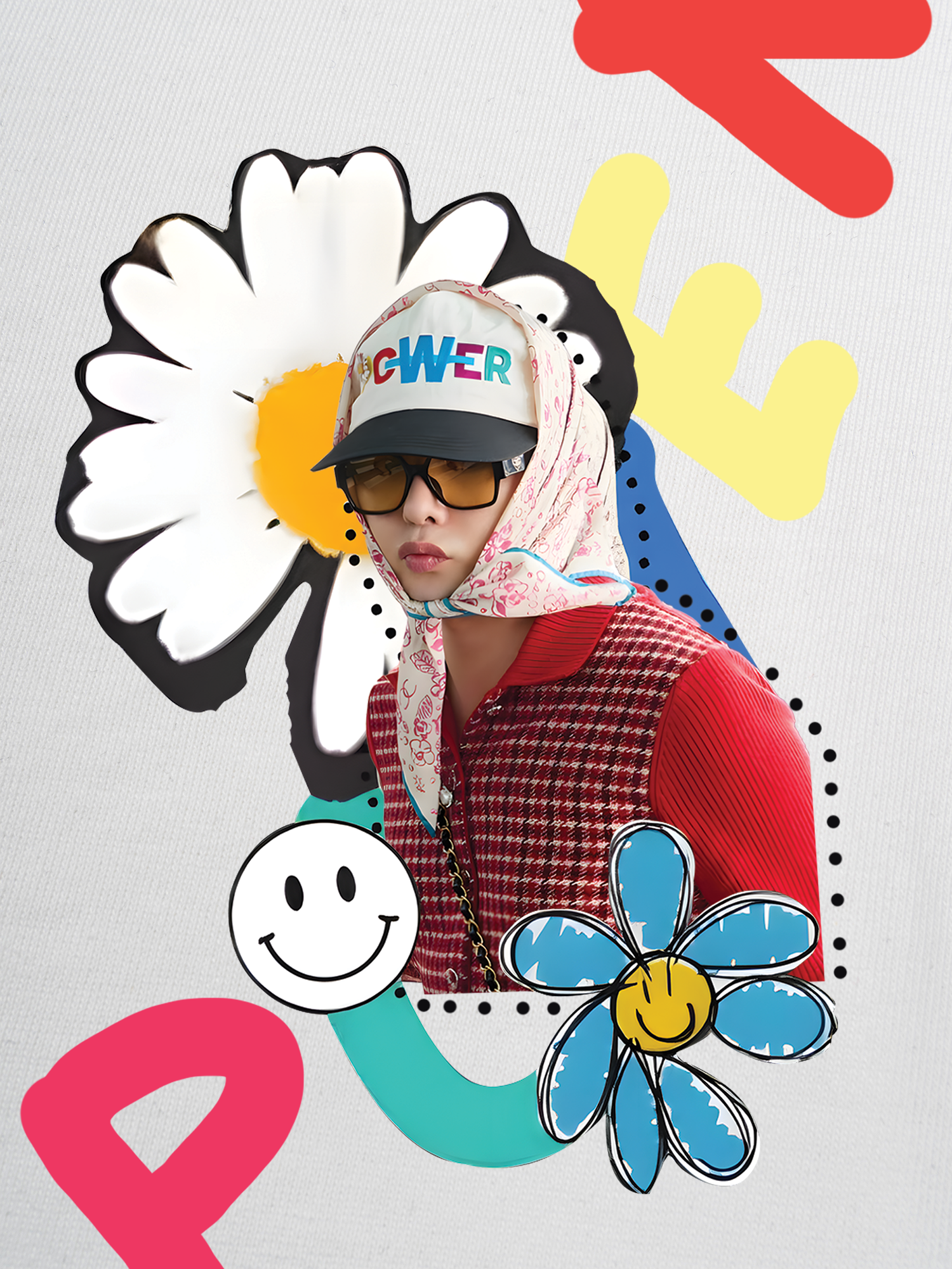 Áo Thun Ringer Relaxed Fit Floral Power Daisy Flower X GD