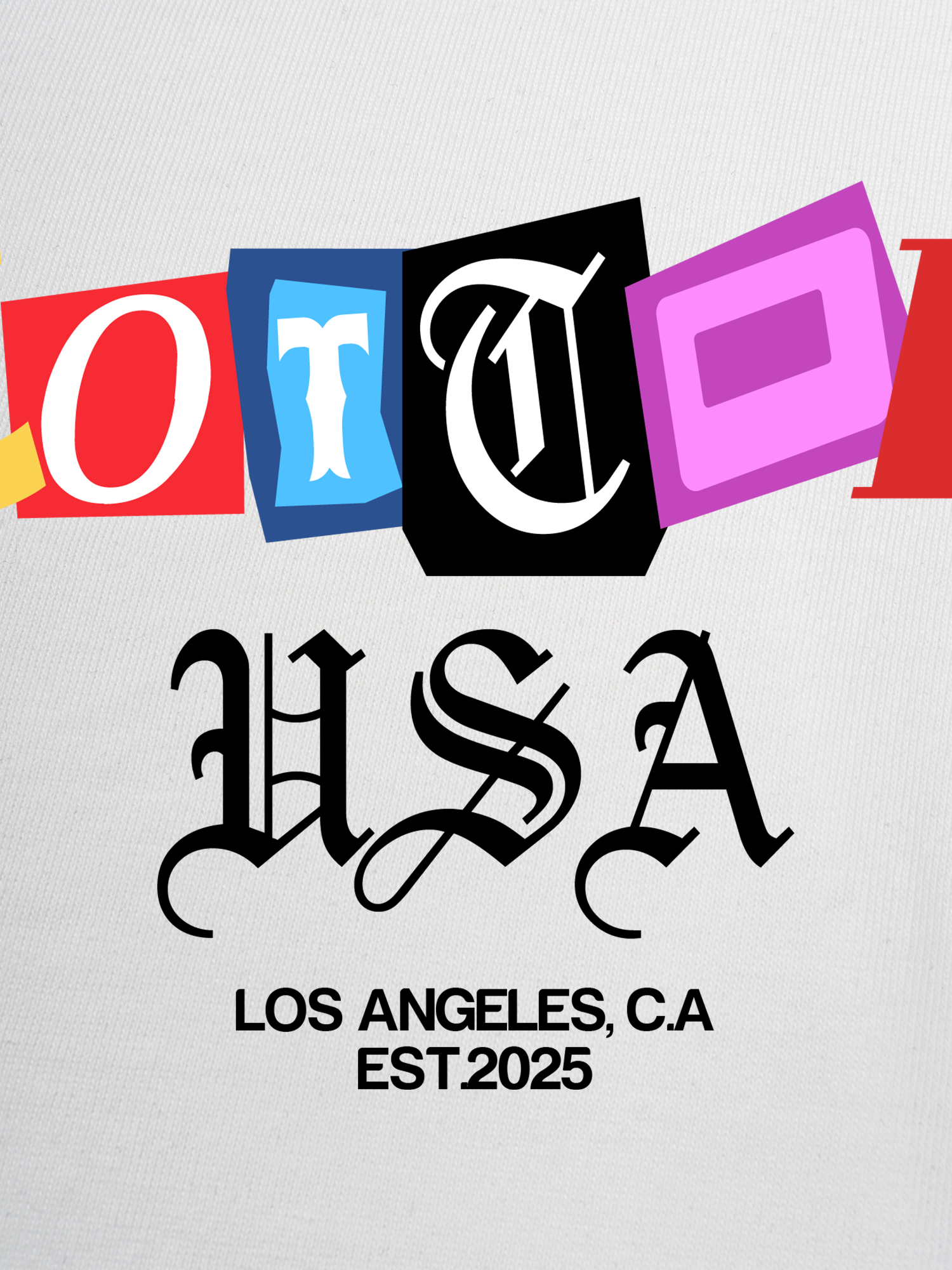 Áo Thun Ringer Relaxed Fit USA Paper Cut