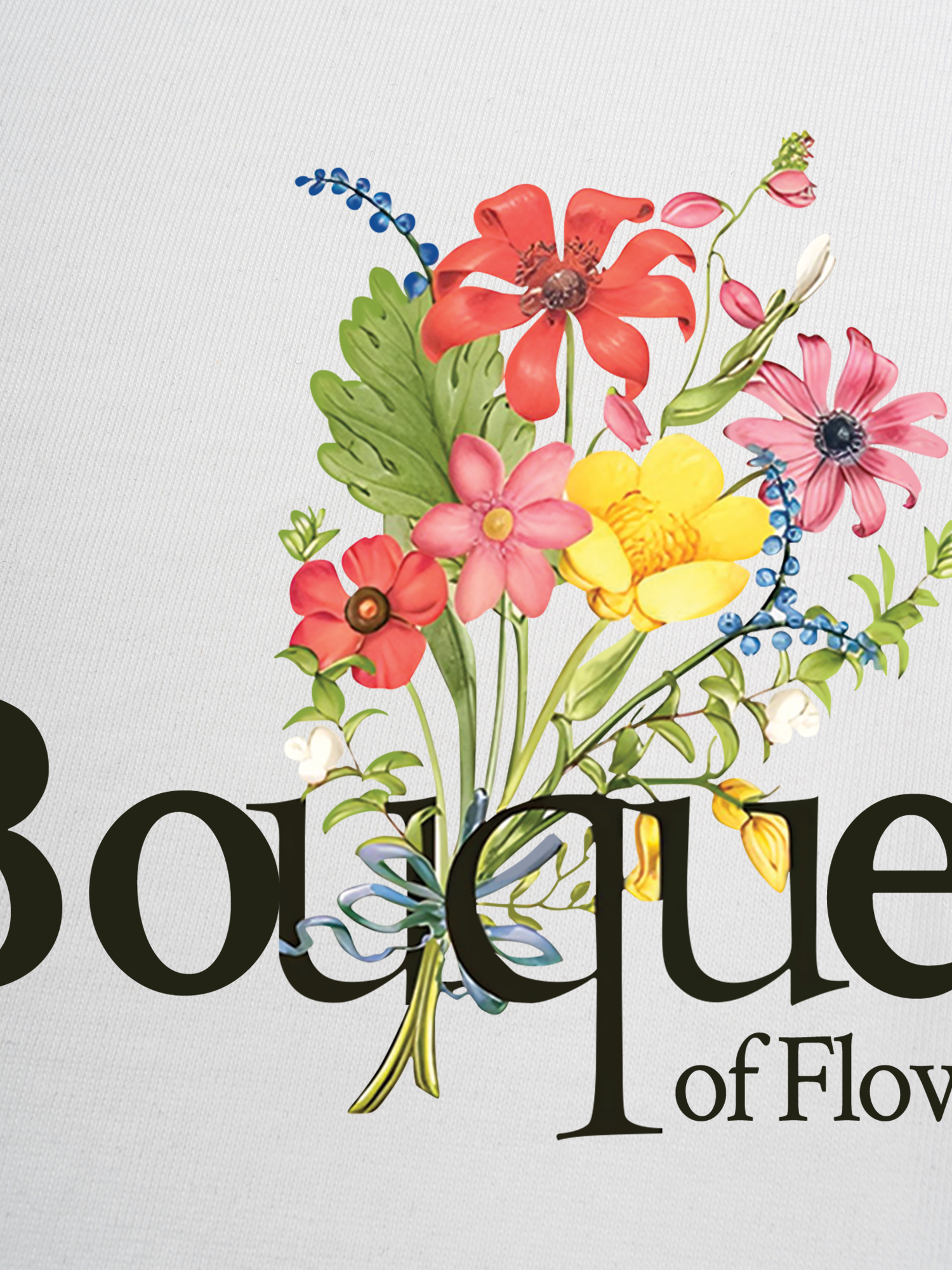 Áo Thun Ringer Relaxed Fit Bouquet of Flowers