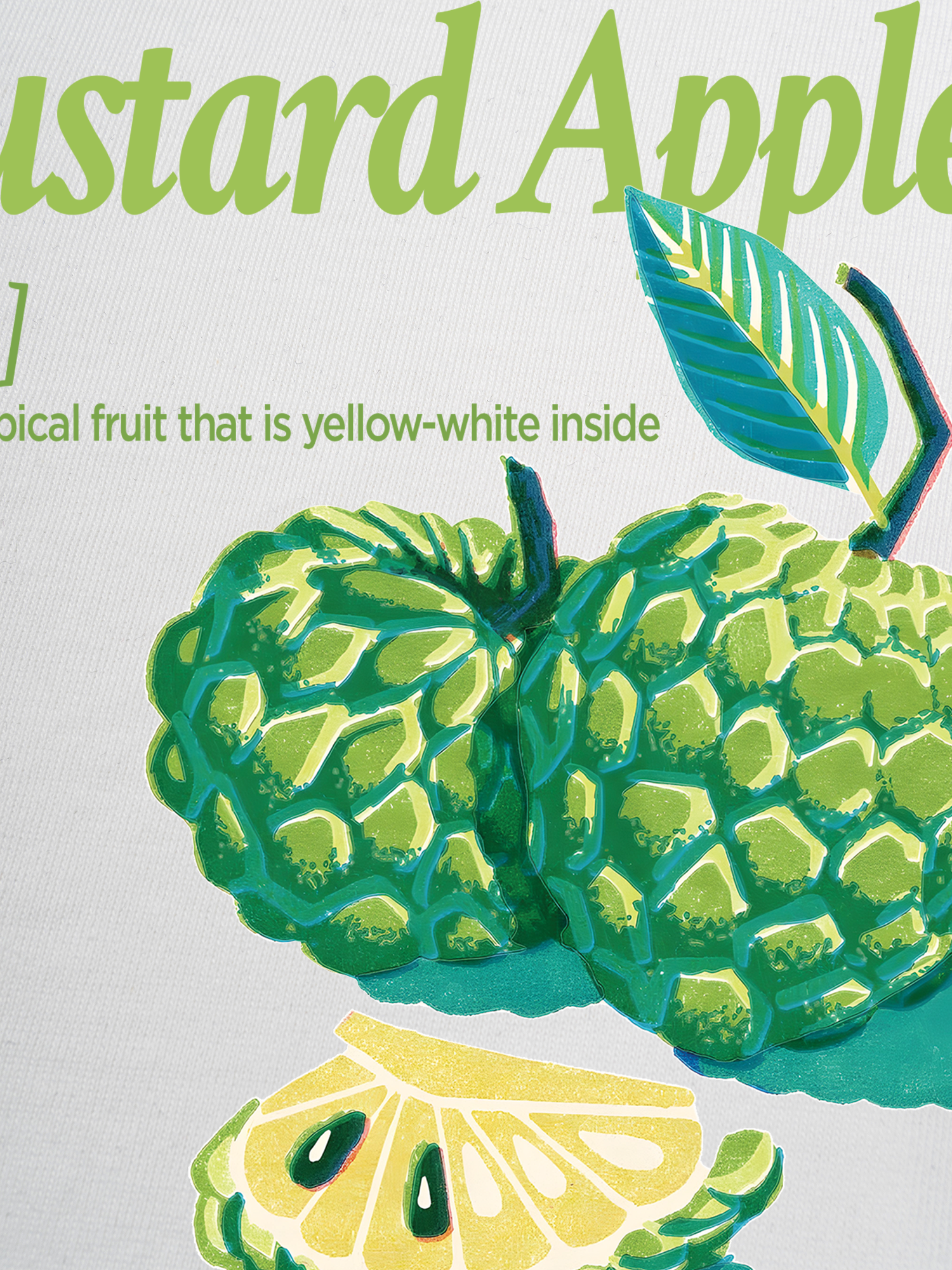 Áo Thun Ringer Relaxed Fit Tropical Custard Apple