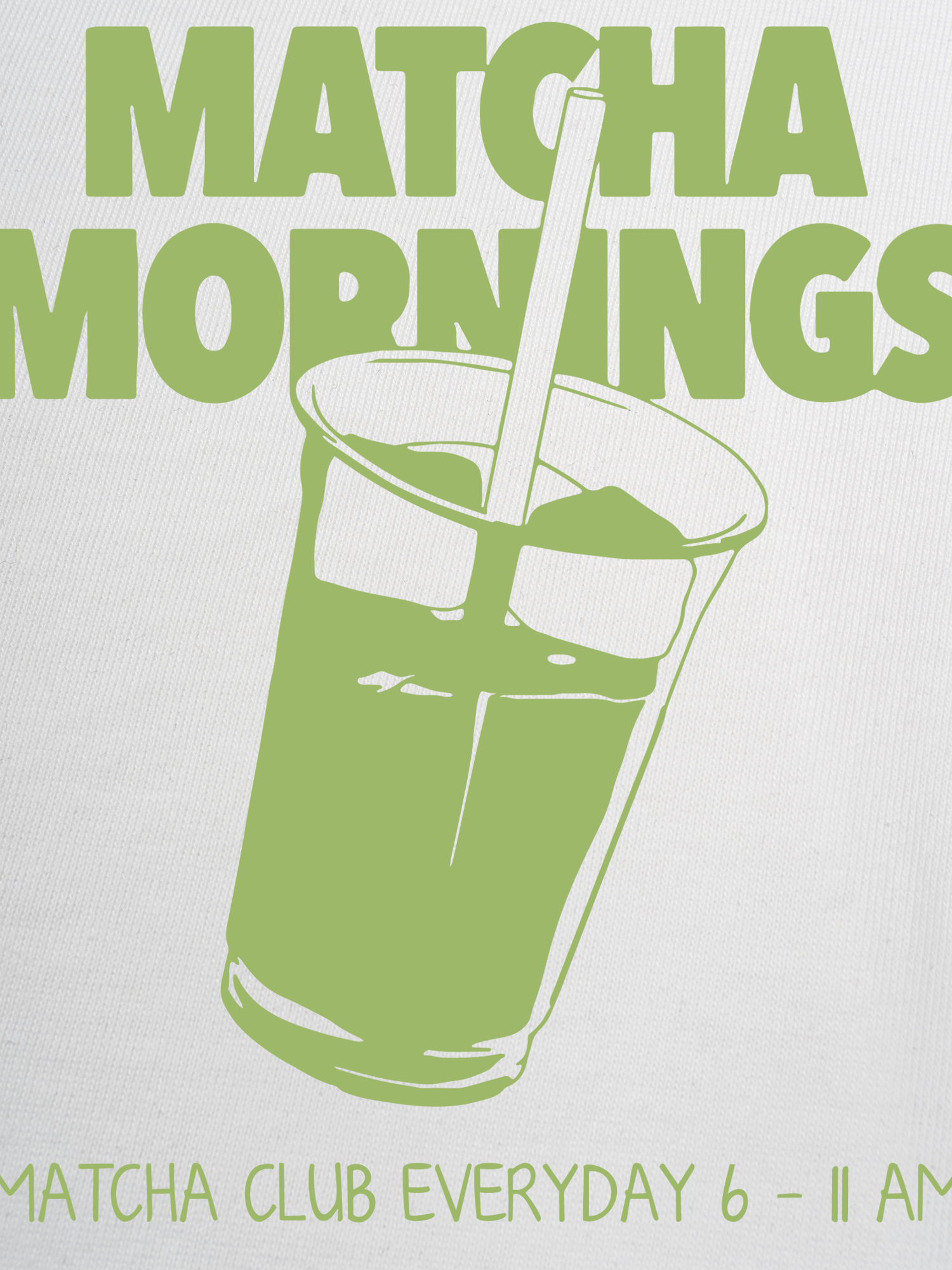 Áo Thun Ringer Relaxed Fit Matcha Mornings