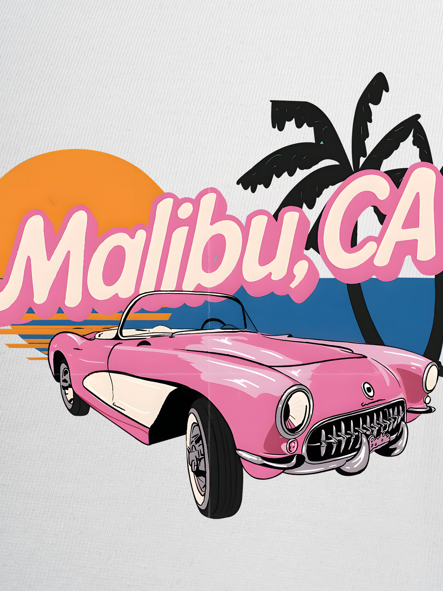 Áo Thun Ringer Relaxed Fit City Malibu Beach