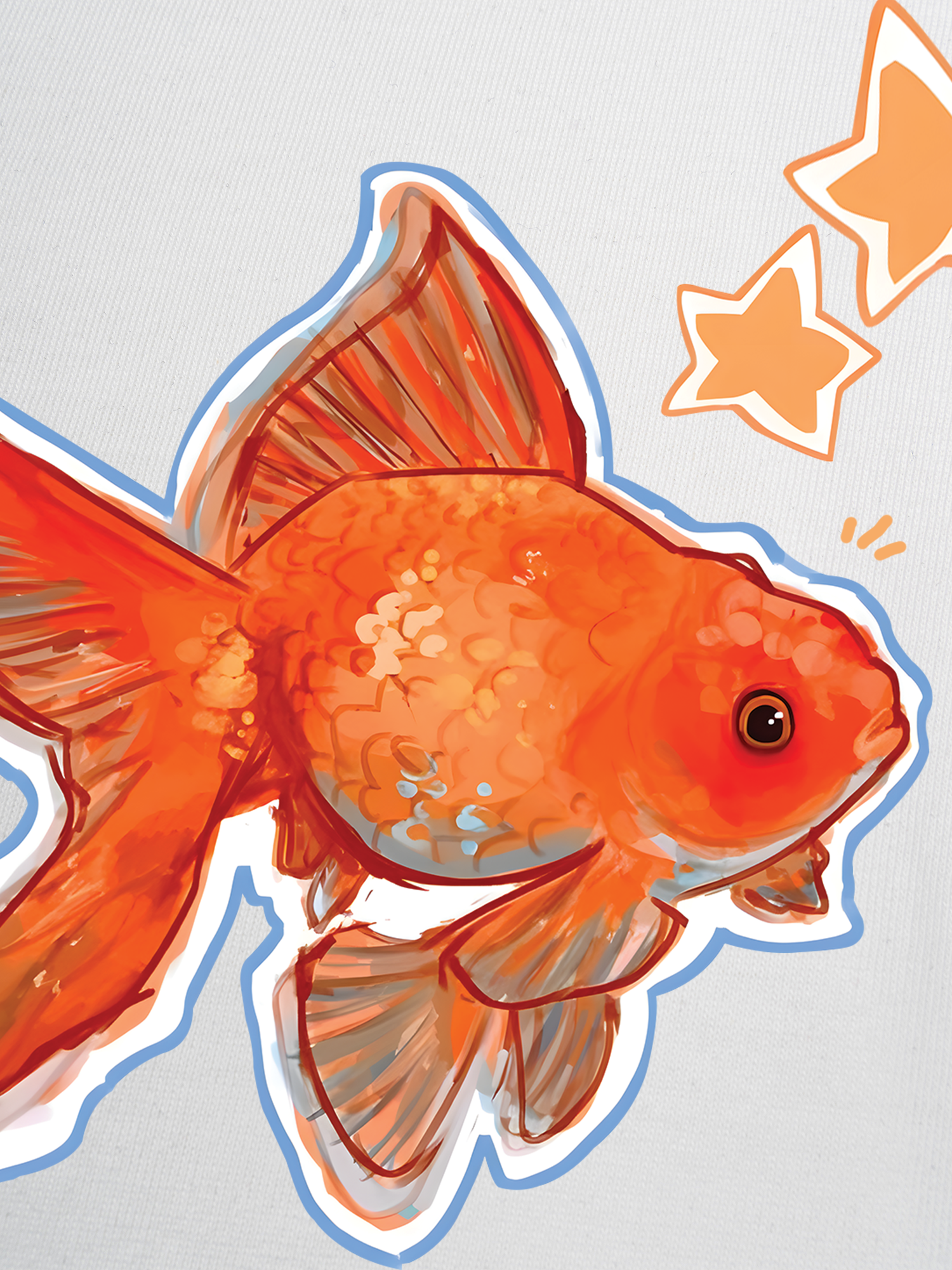 Áo Thun Ringer Relaxed Fit Tropical Goldfish