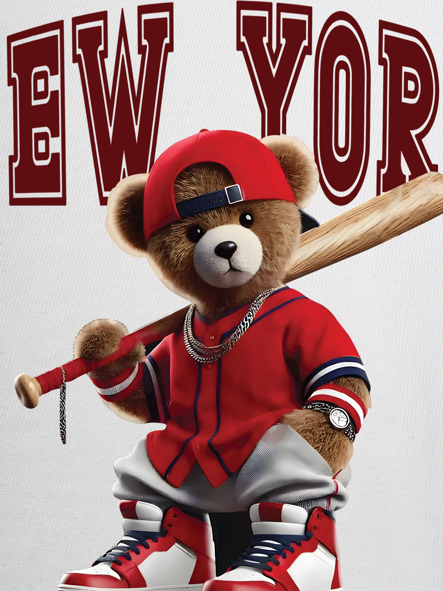 Áo Thun Ringer Relaxed Fit Baseball Authentic Teddy