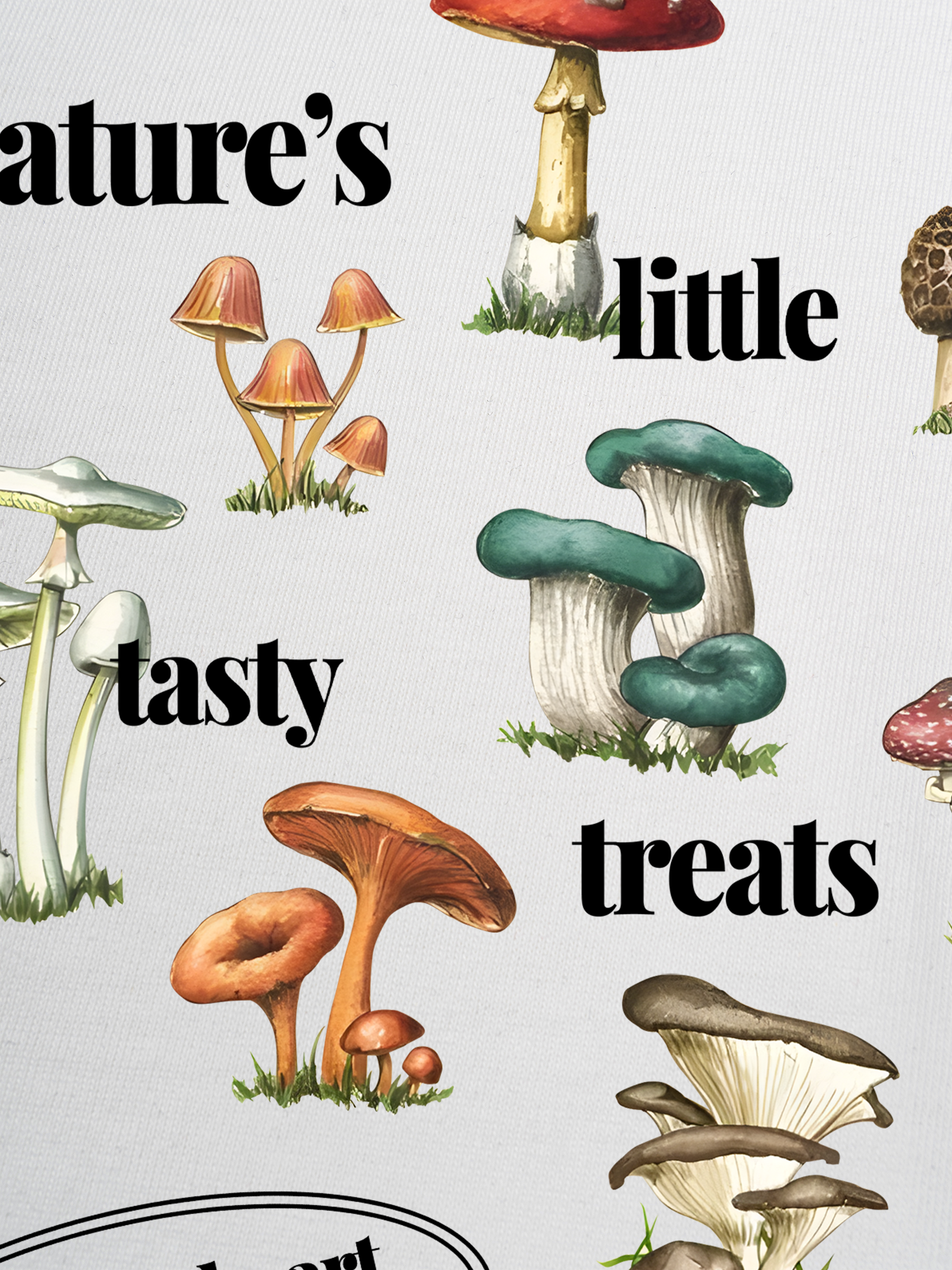 Áo Thun Ringer Relaxed Fit Tropical Mushroom Fungi