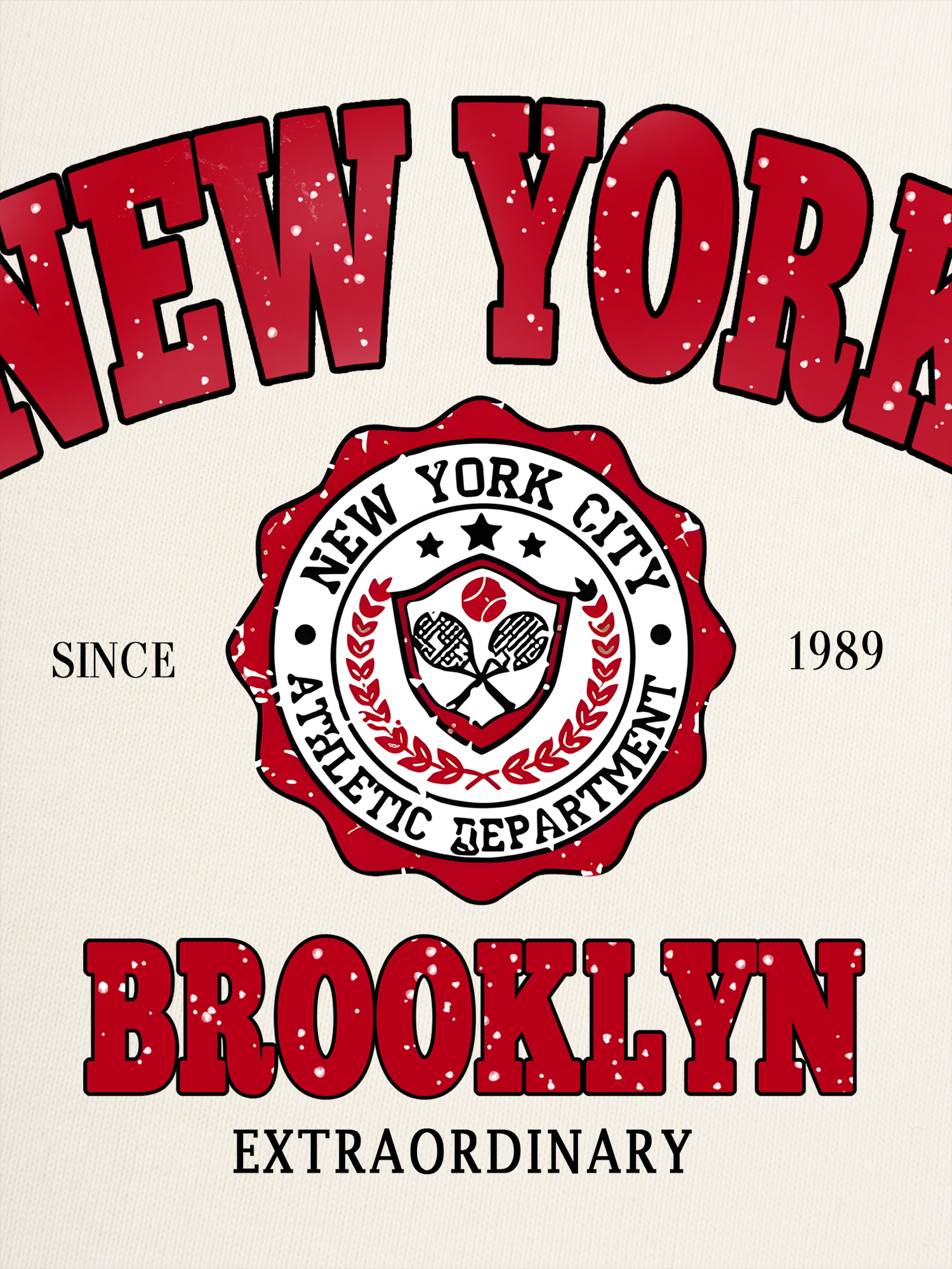 Áo Thun Ringer Relaxed Fit City New York Brooklyn