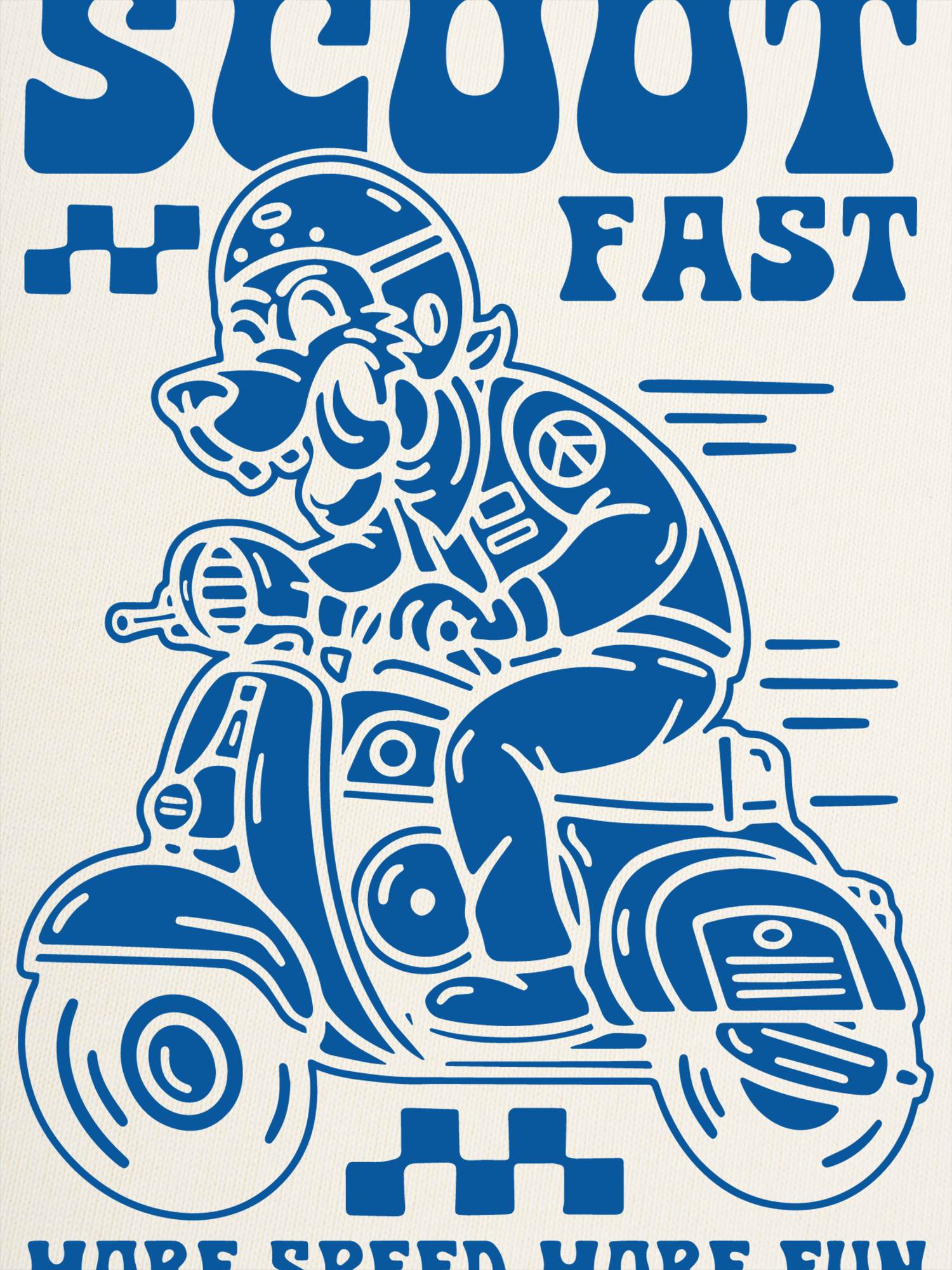 Áo Thun Ringer Relaxed Fit Scoot fast