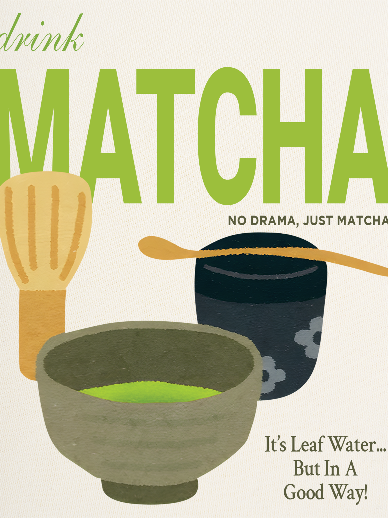 Áo Thun Ringer Relaxed Fit Drink Matcha