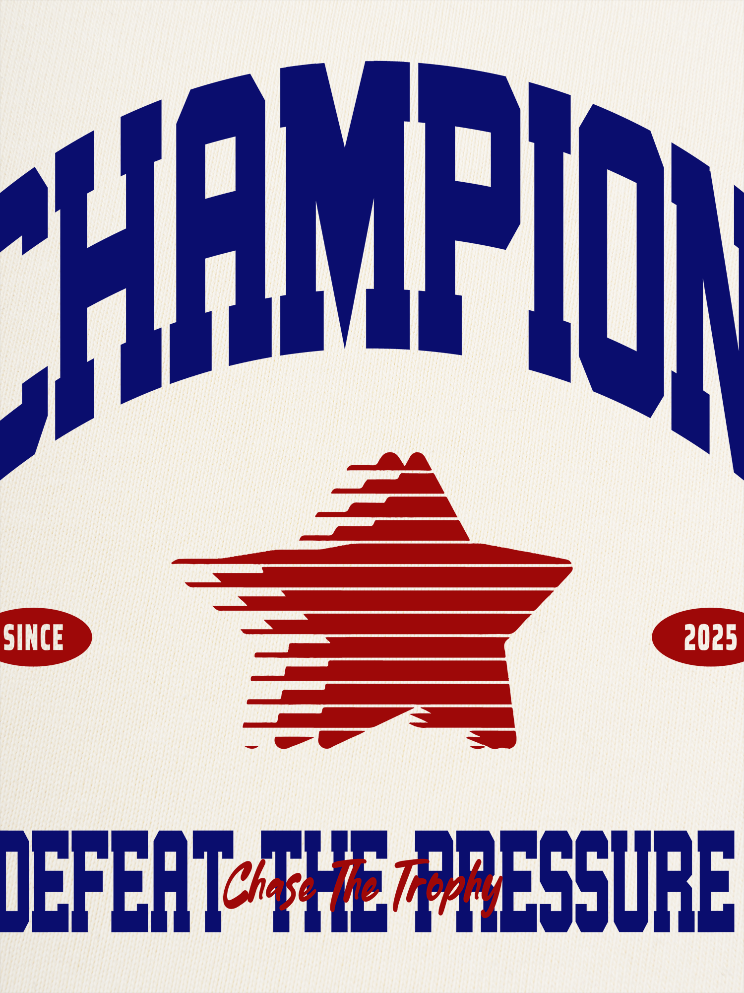 Áo Thun Ringer Relaxed Fit Champions Defeat The Pressure