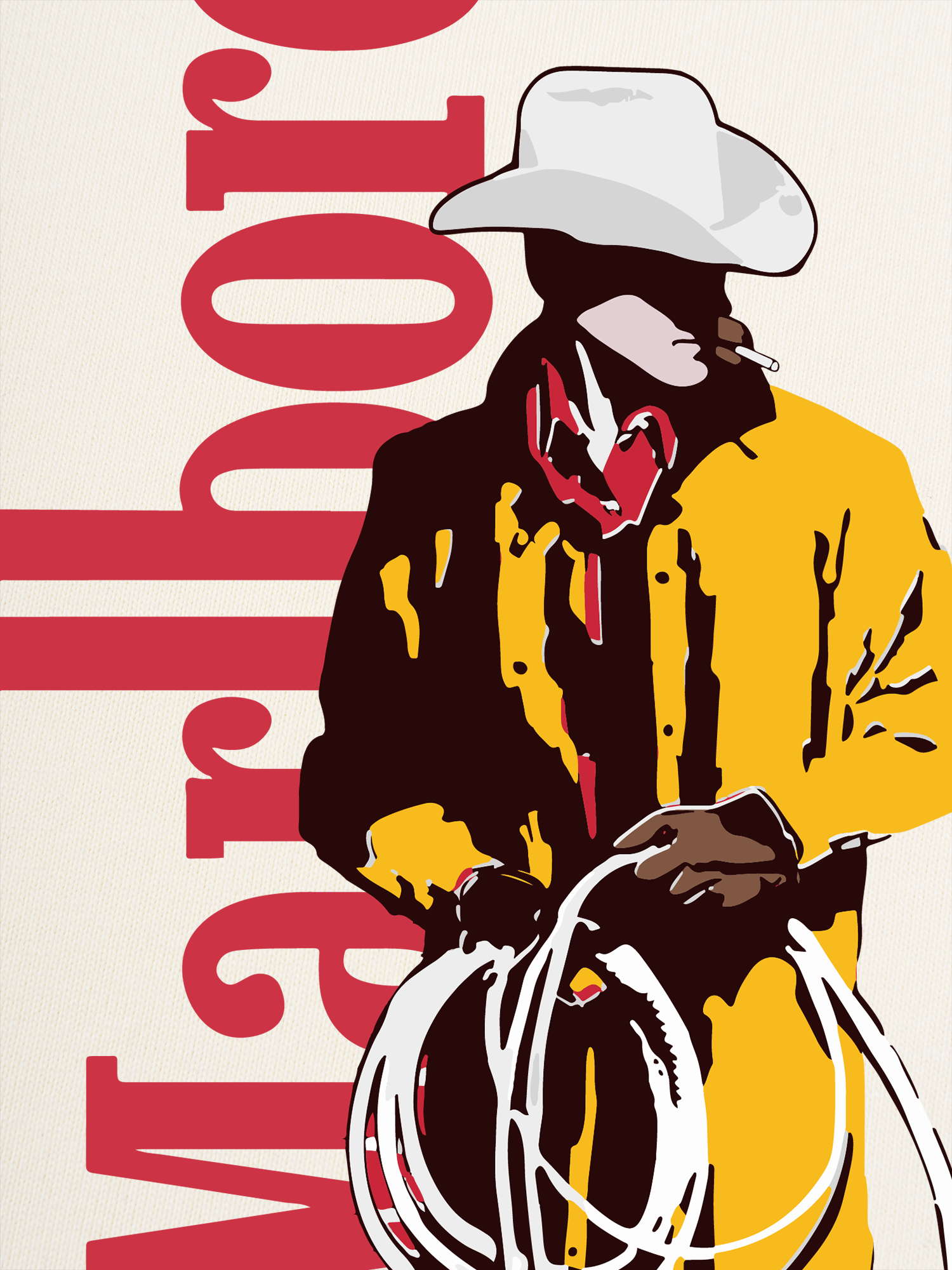 Áo Thun Ringer Relaxed Fit Marlboro Golden Cow Boy