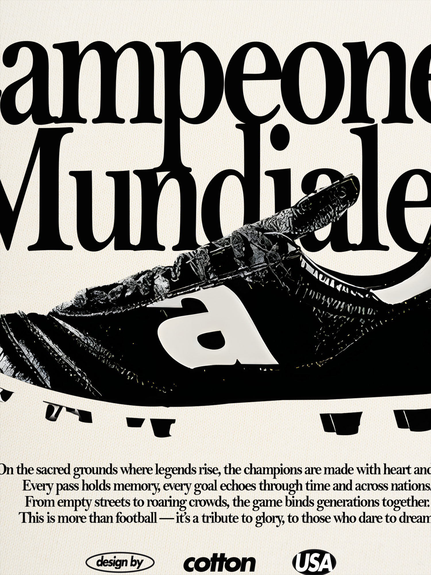 Áo Thun Ringer Relaxed Fit Soccer Campeones