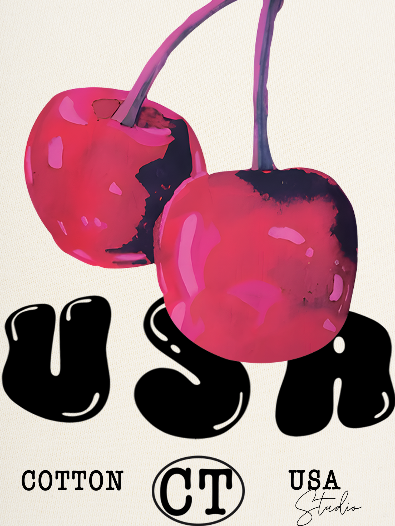 Áo Thun Ringer Relaxed Fit Tropical Purple Cherry