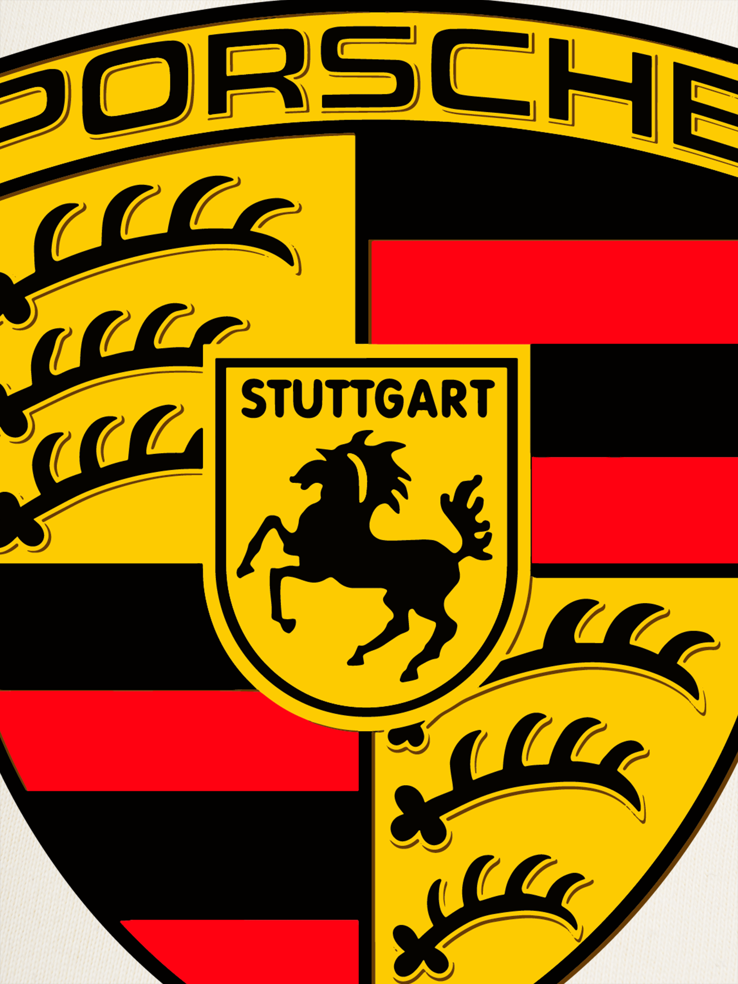 Áo Thun Ringer Relaxed Fit Porsche Logo Flag