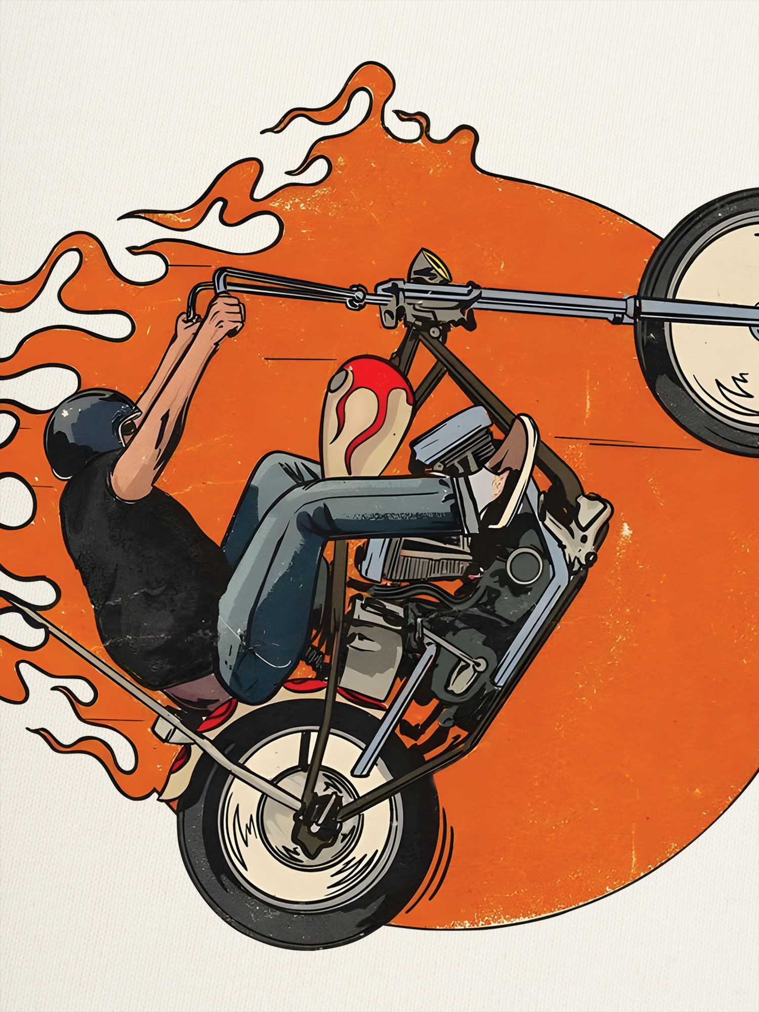 Áo Thun Ringer Relaxed Fit Born To Ride