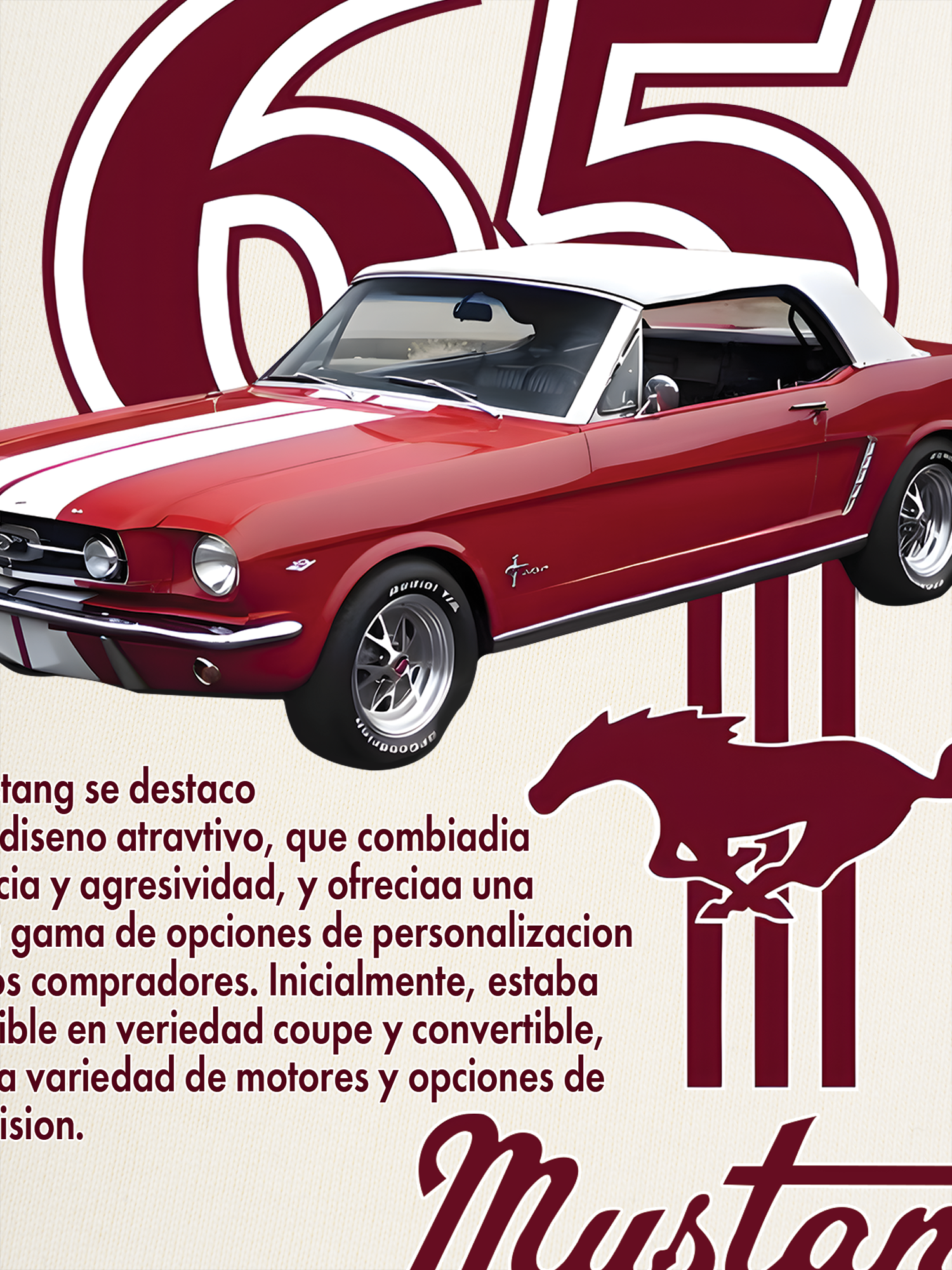 Áo Thun Ringer Relaxed Fit Mustang Red Version Retro