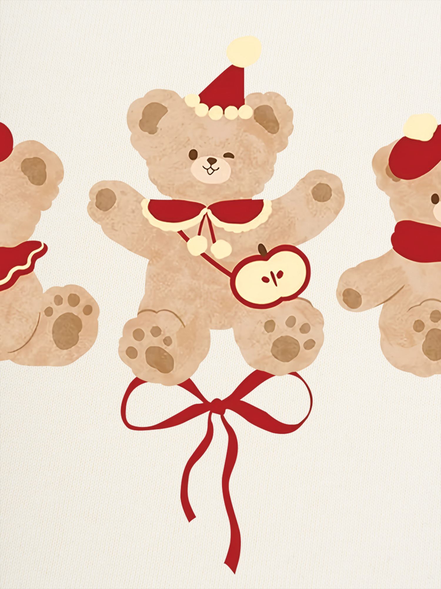 Áo Thun Ringer Relaxed Fit Cute Bear