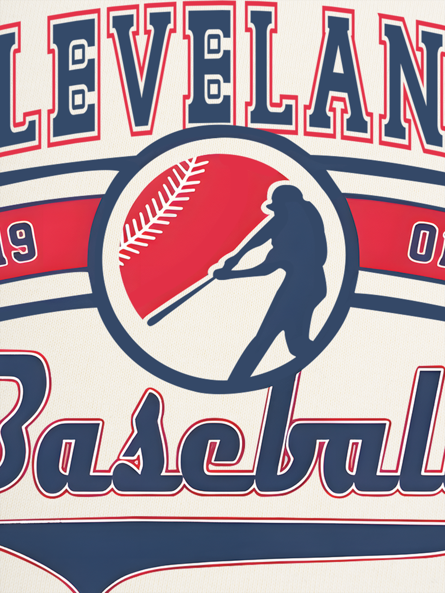 Áo Thun Ringer Relaxed Fit Baseball Cleveland