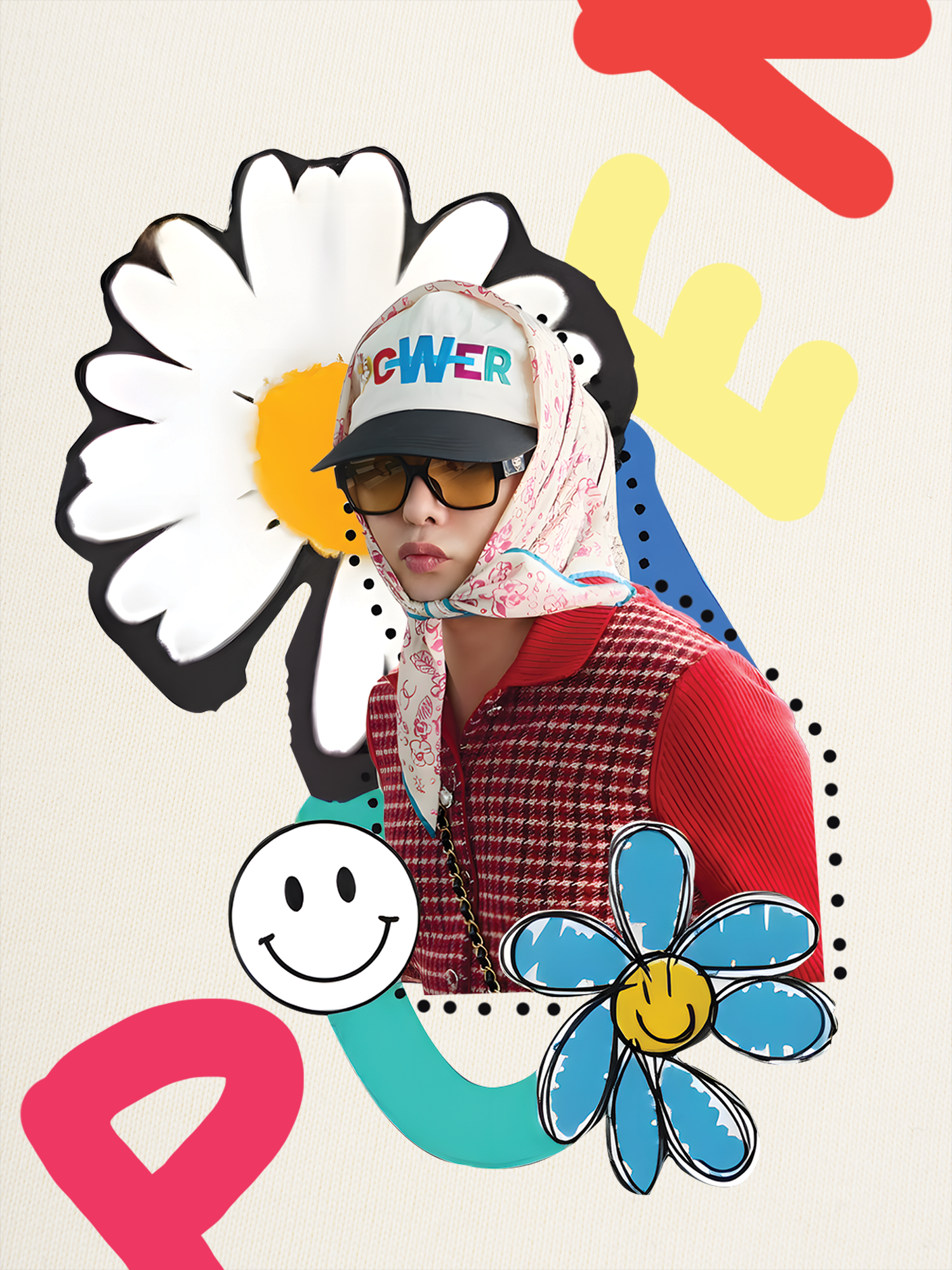 Áo Thun Ringer Relaxed Fit Floral Power Daisy Flower X GD