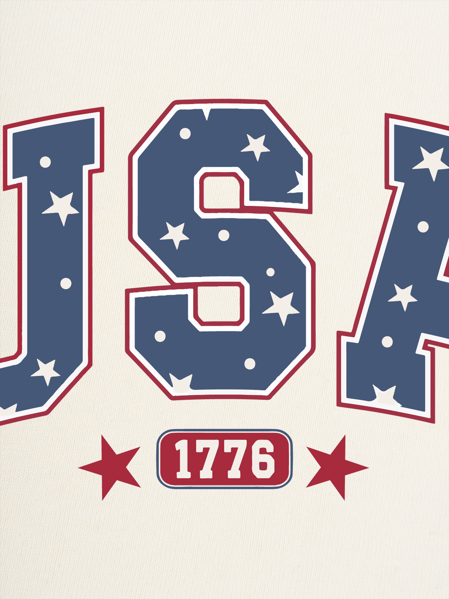 Áo Thun Ringer Relaxed Fit USA Retro Star