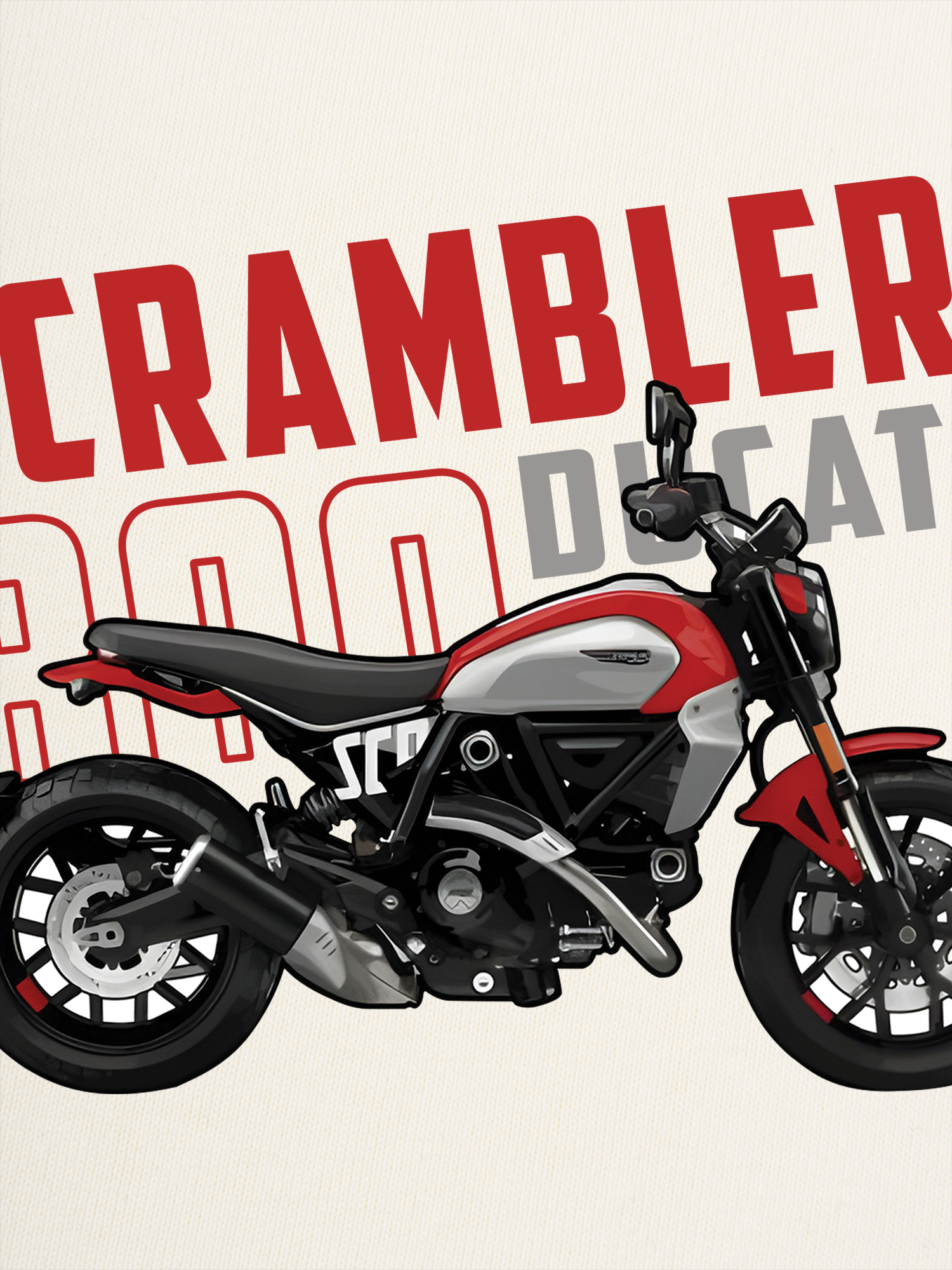 Áo Thun Ringer Relaxed Fit Scrambler 800 ducati