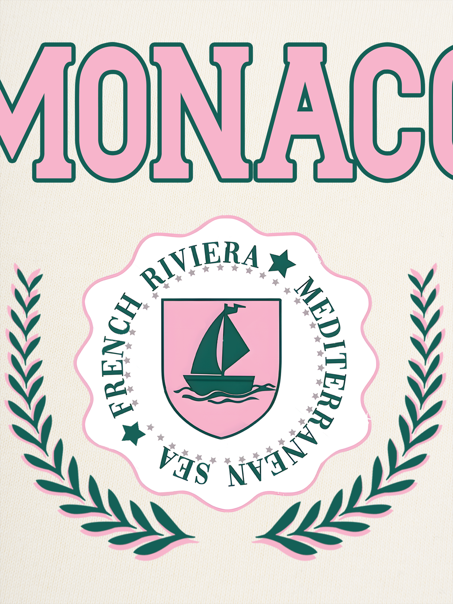 Áo Thun Ringer Relaxed Fit City Pink Monaco