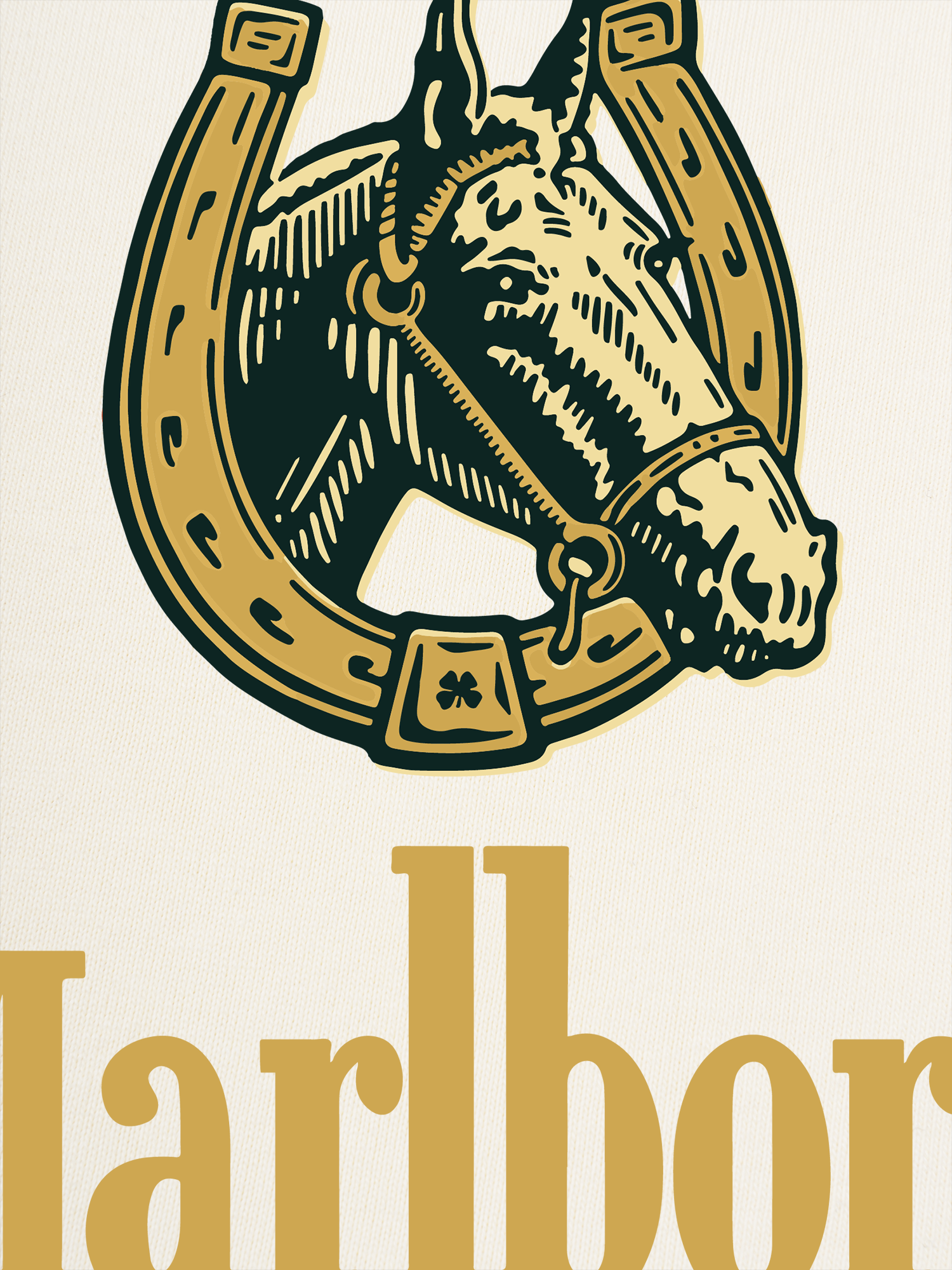 Áo Thun Ringer Relaxed Fit Marlboro Horse Shoe